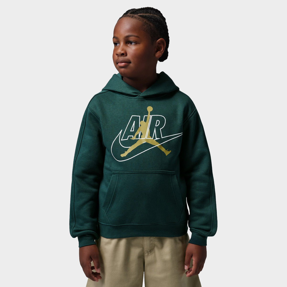 Jordan Juniors' MJ Air Swoosh Hoodie / Midnight Spruce