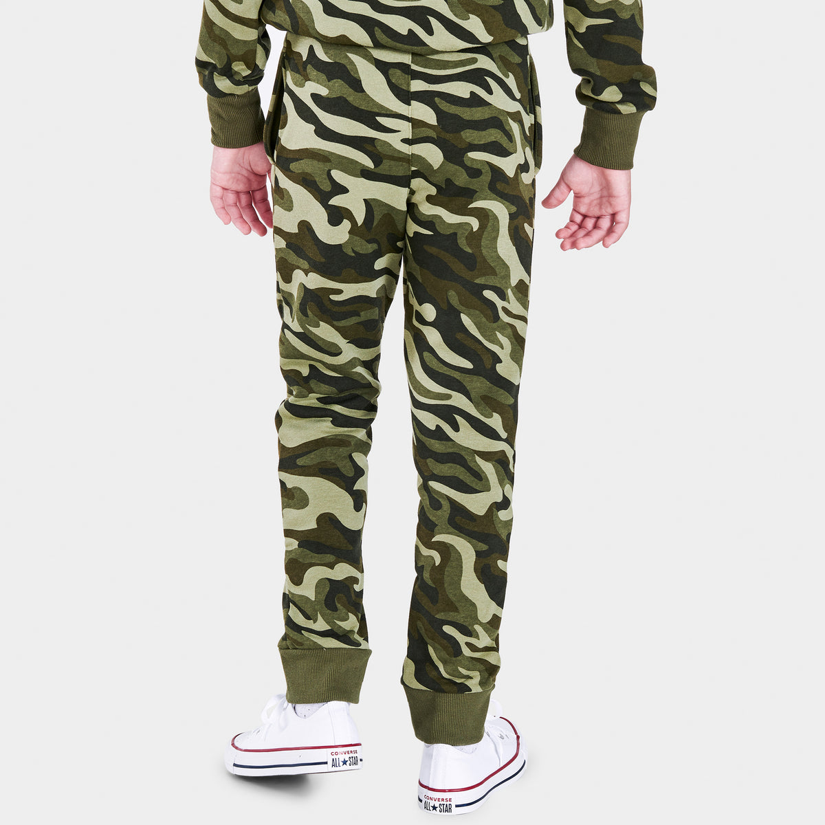 Converse Junior Boys Camo Knee Patch Joggers Field Surplus JD