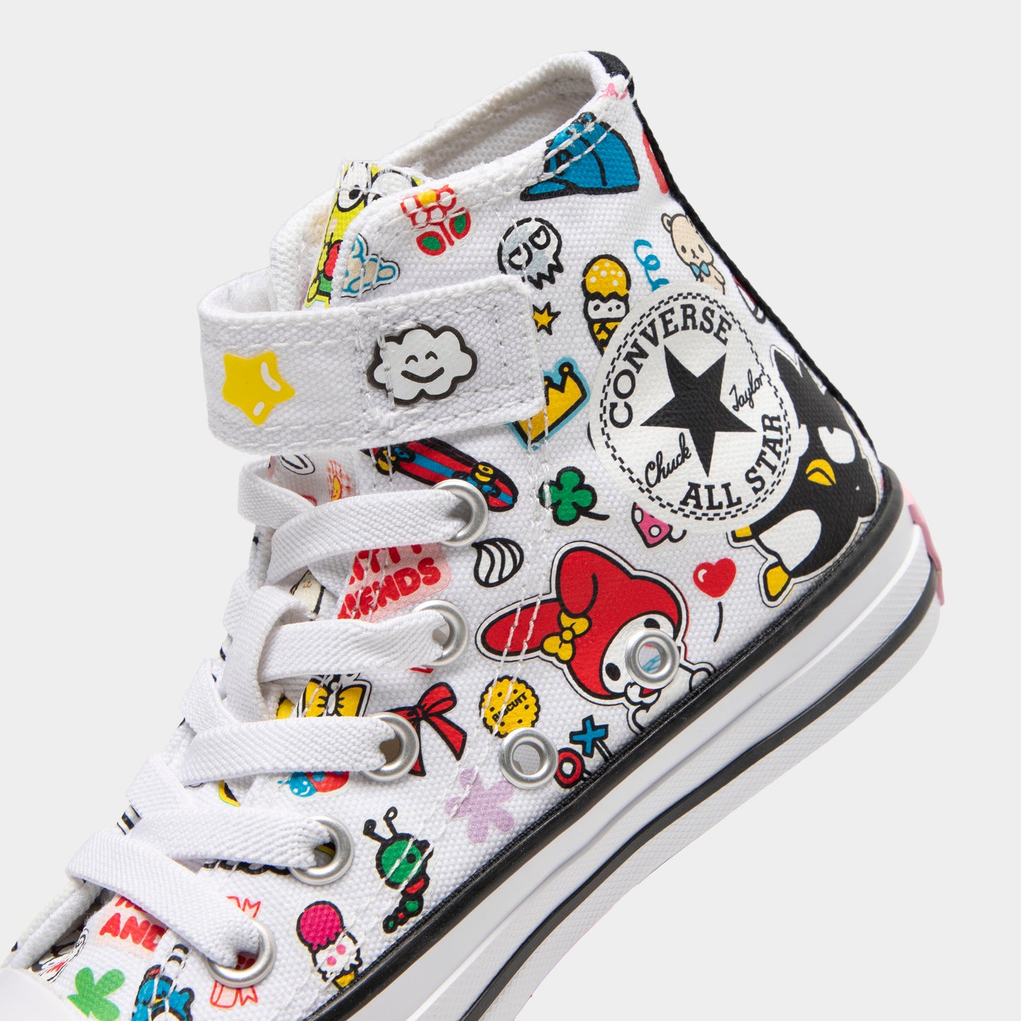 Converse Children's Chuck Taylor All Star Hello Kitty and Friends White / White - Black