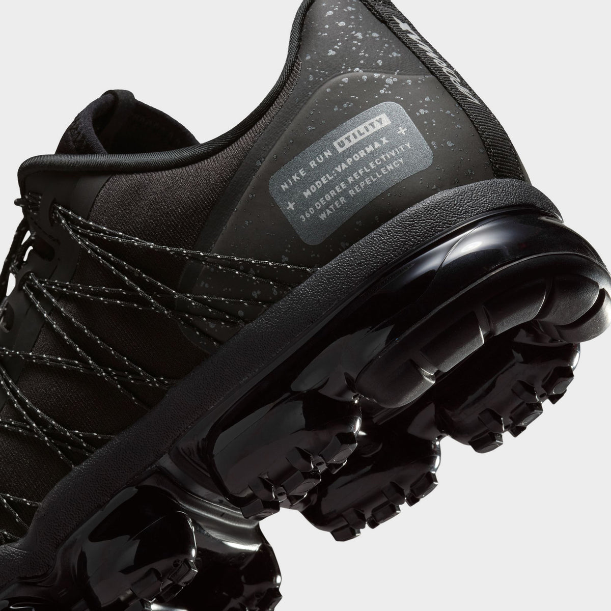 Nike Air Vapormax Run Utility pour hommes Noir / Argent réfléchissant