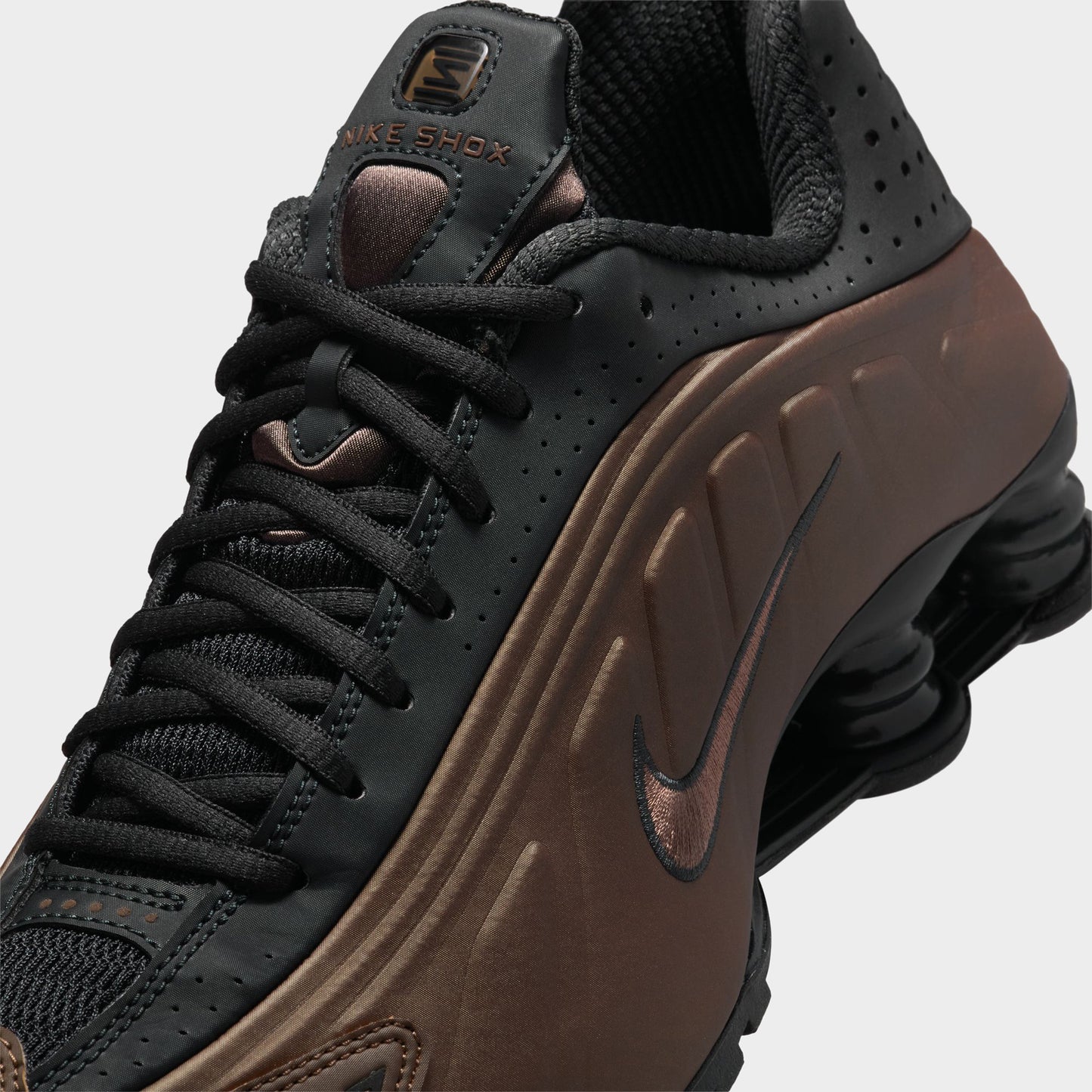 Nike Femmes Shox R4 Off Noir / Off Noir - Ferrugineux