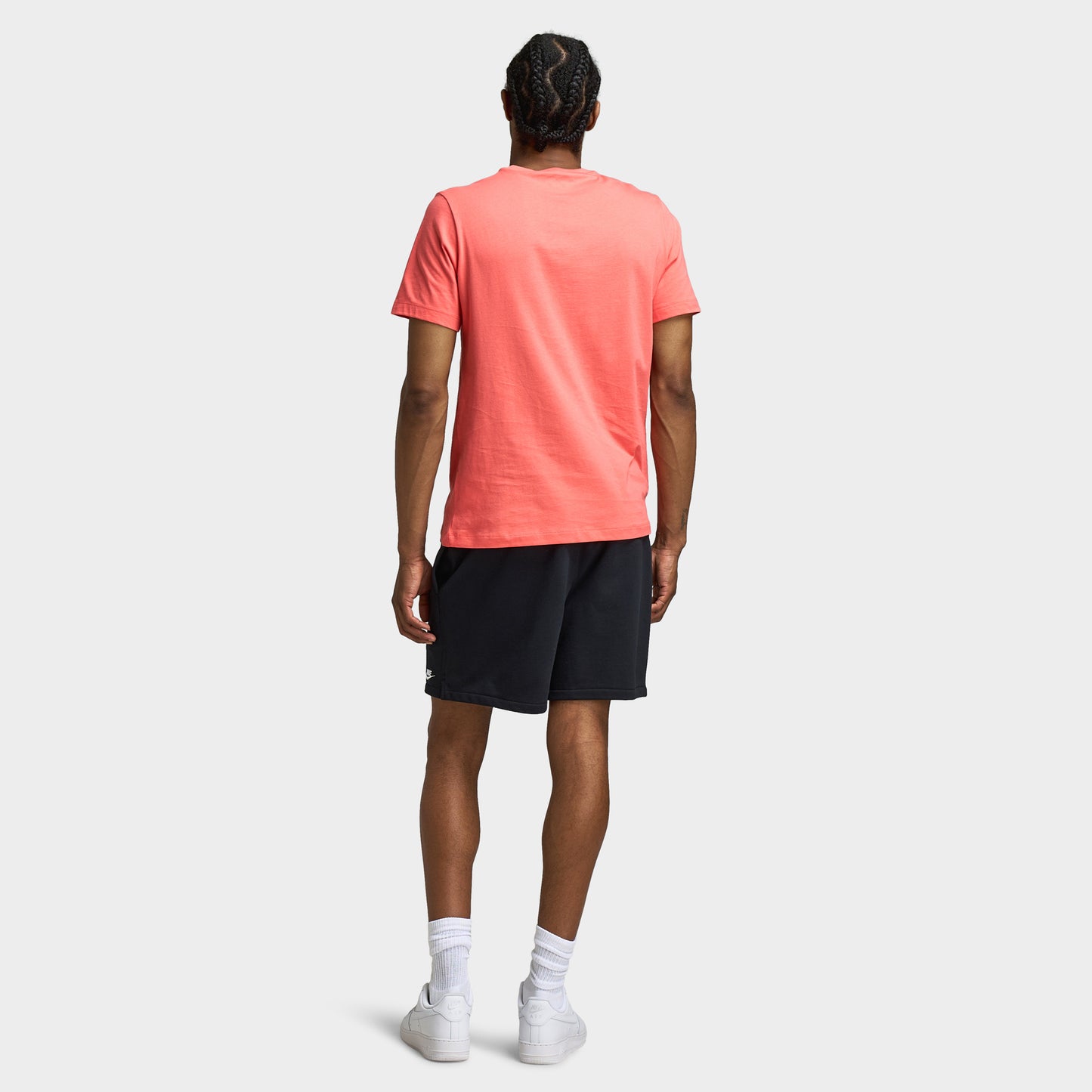 Nike Sportswear Club T-Shirt Magic Ember / Blanc