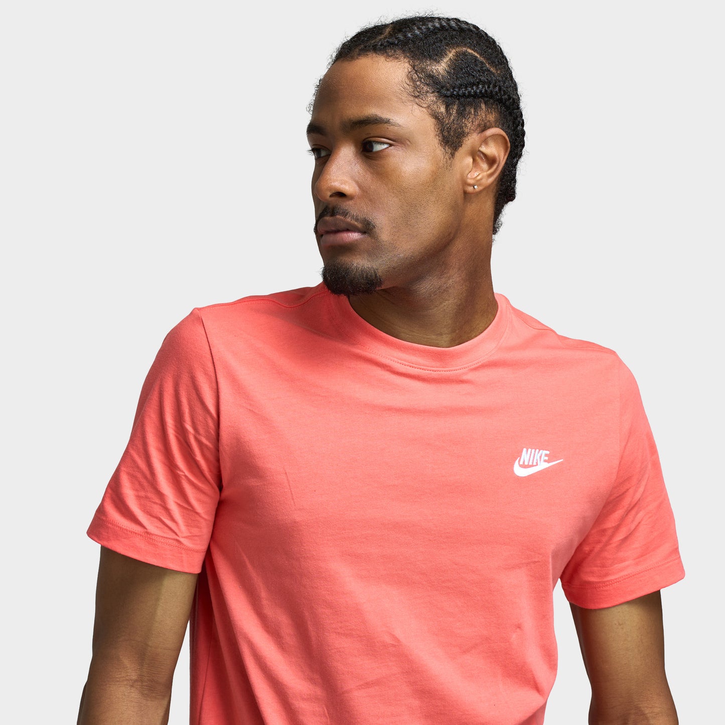 Nike Sportswear Club T-Shirt Magic Ember / Blanc