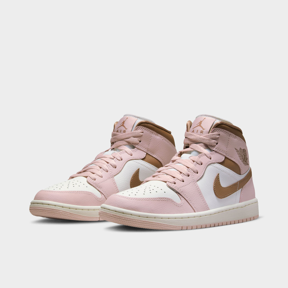 Jordan 1 Mid Pink Oxford Brown (Women's) - BQ6472-620 - US