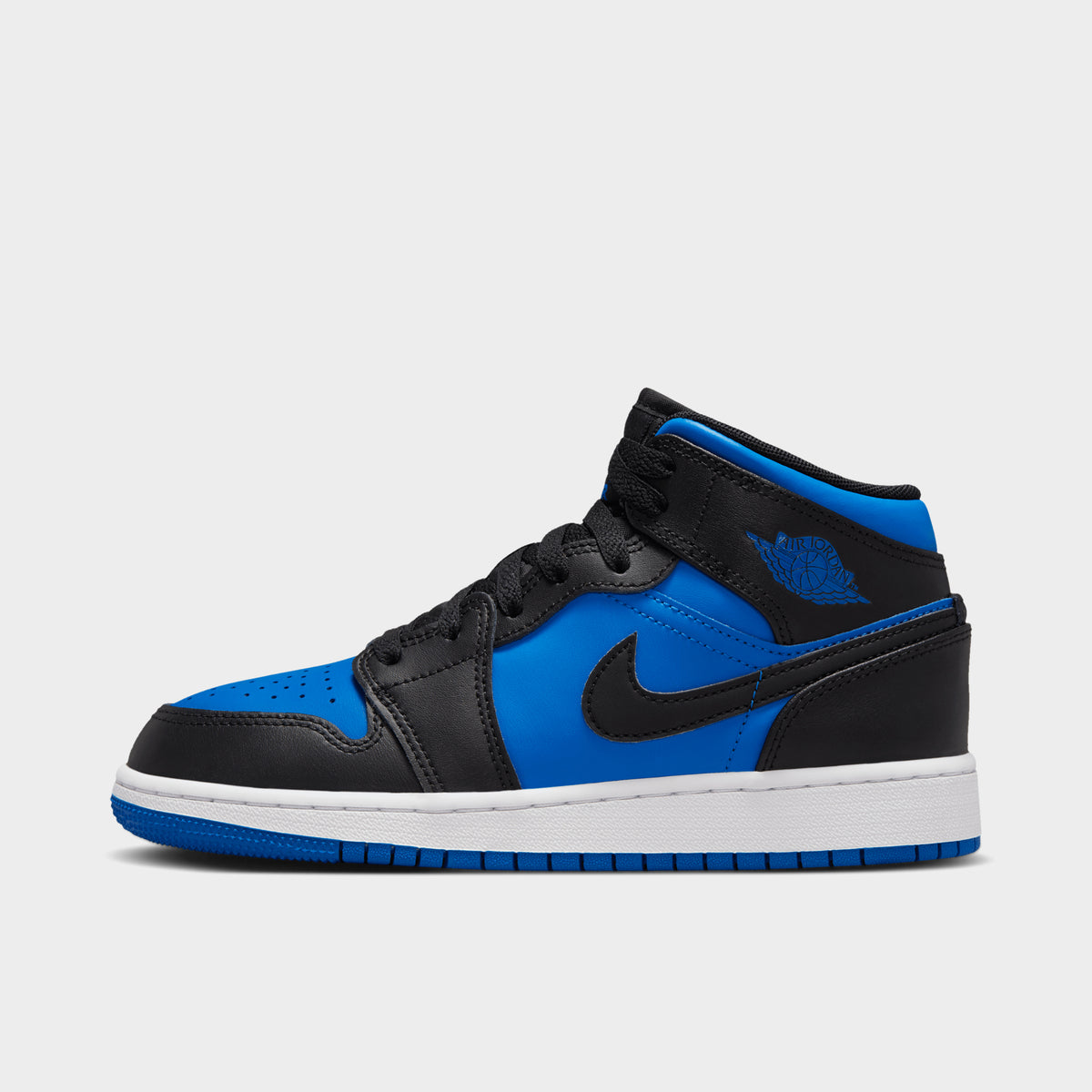 Jordan 1 Mid GS Black / Royal Blue - Black | JD Sports