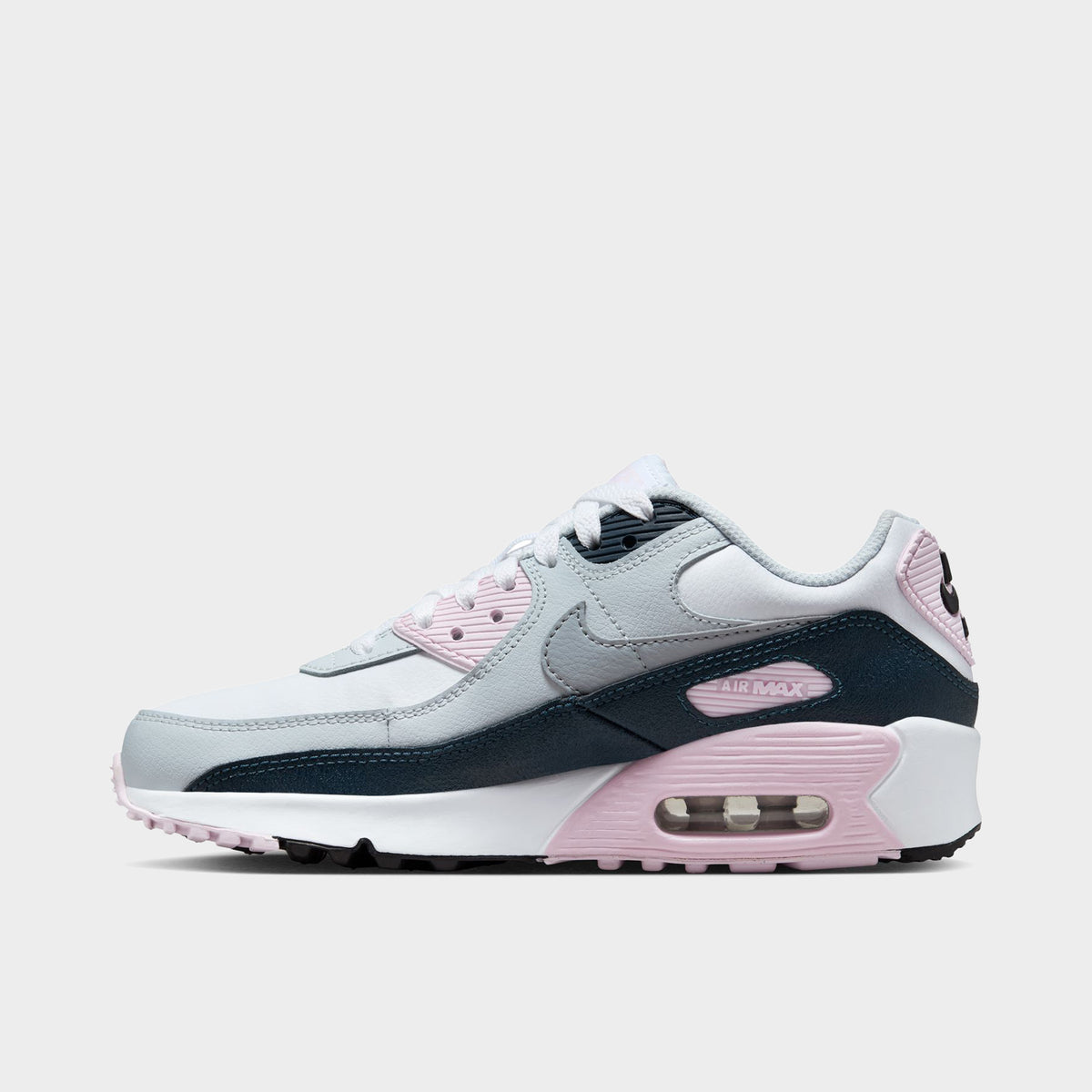 Nike Air Max 90 GS White / Wolf Grey - Pink Foam | JD Sports