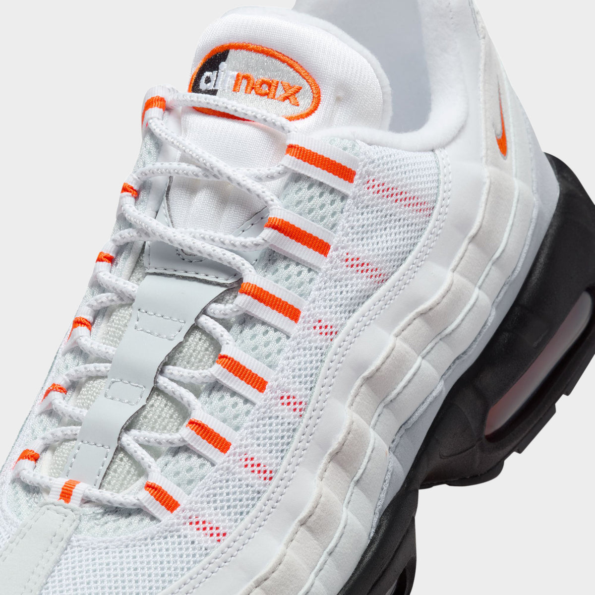 Nike air max 95 premium wolf grey safety orange best sale