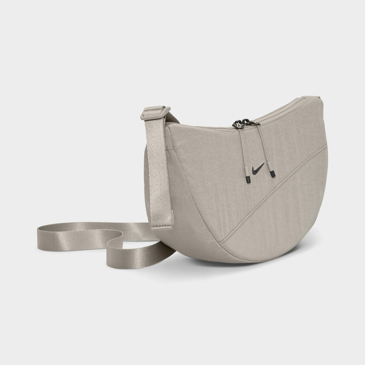 Nike Aura Croissant Sac à bandoulière Gris collégial / Argent mat
