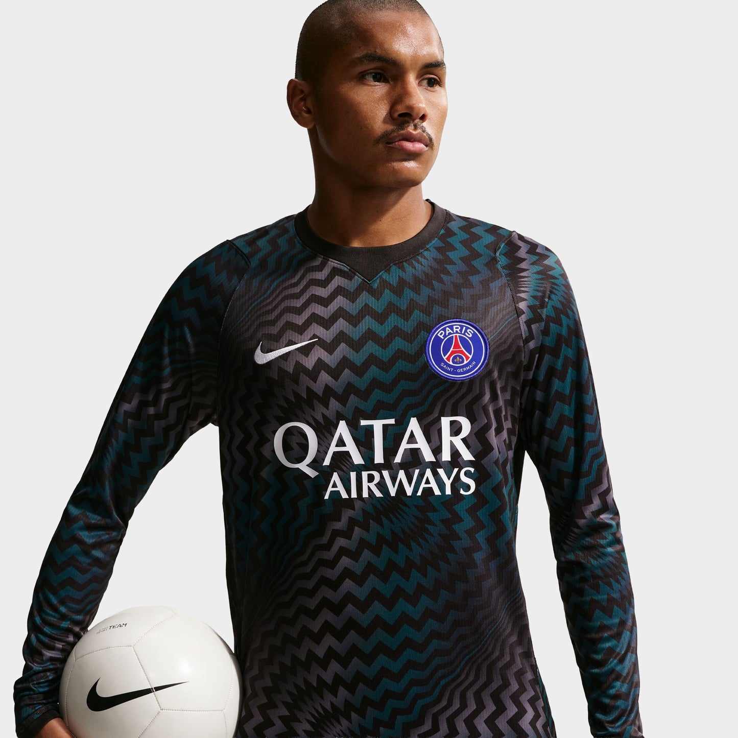 Nike PSG Manches Longues Maillot de Gardien de but / Noir