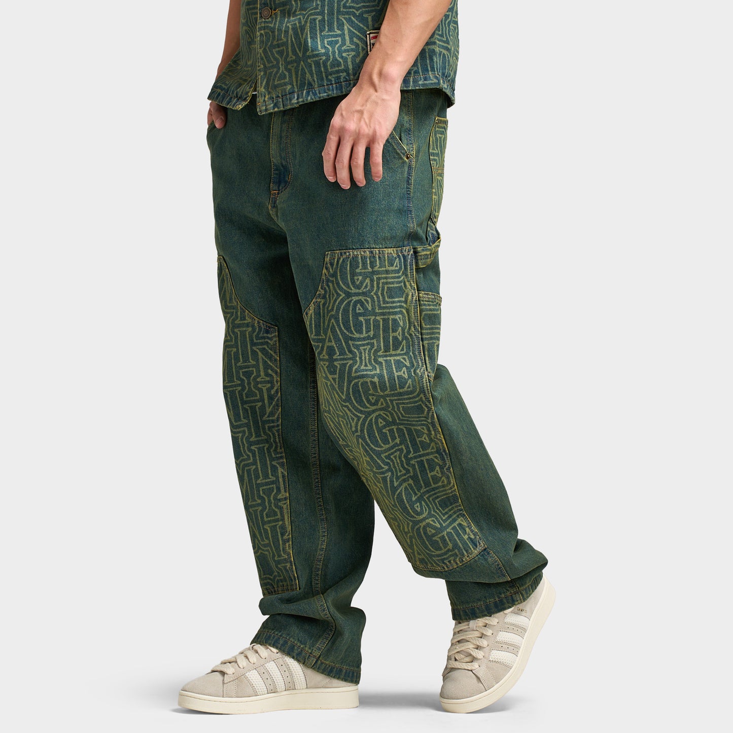 Criminal Damage Berkley Jean en denim Monogrammé / Bleu sale