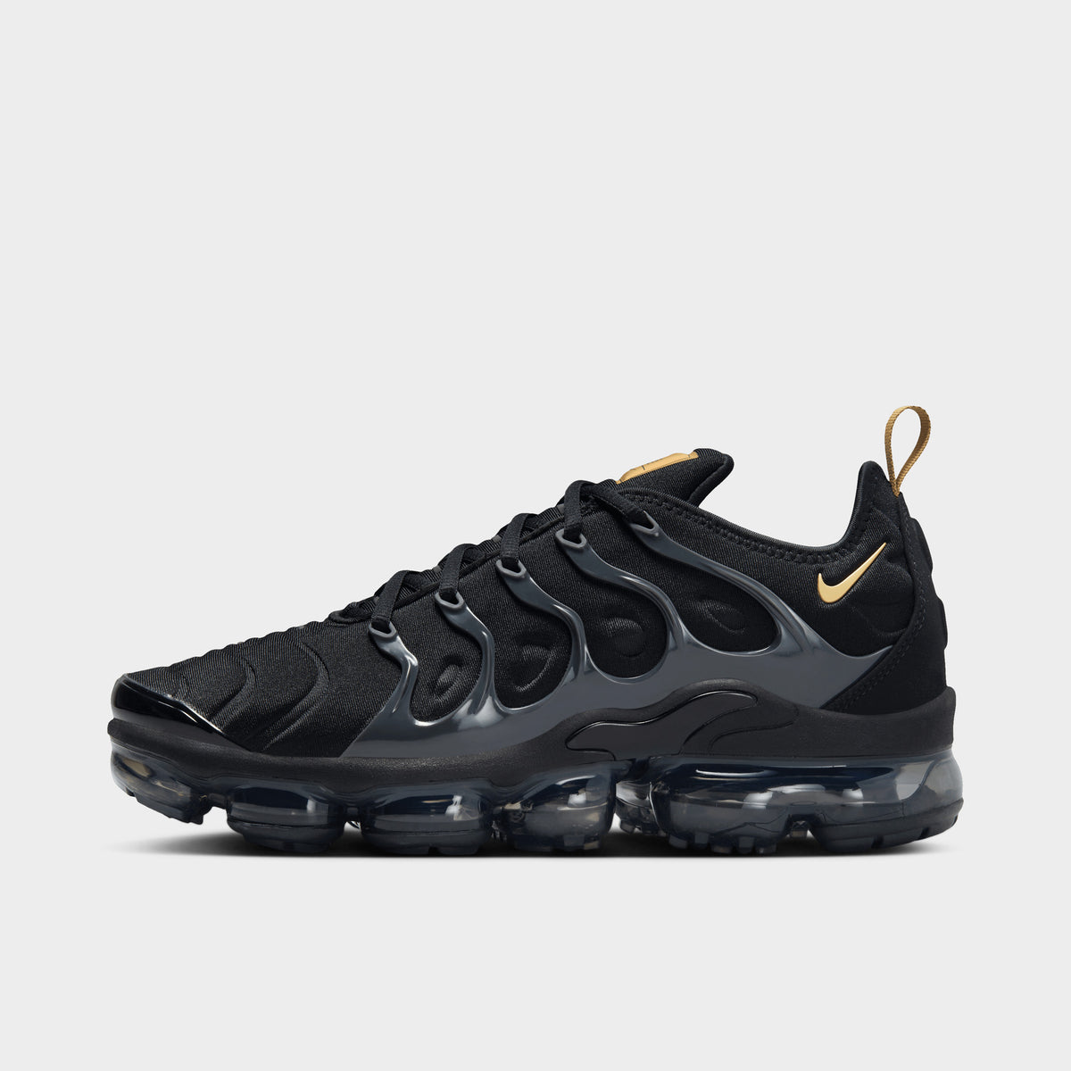 Metallic Gold Kasut Nike Gold Vapormax Plus Midnight Navy Metallic