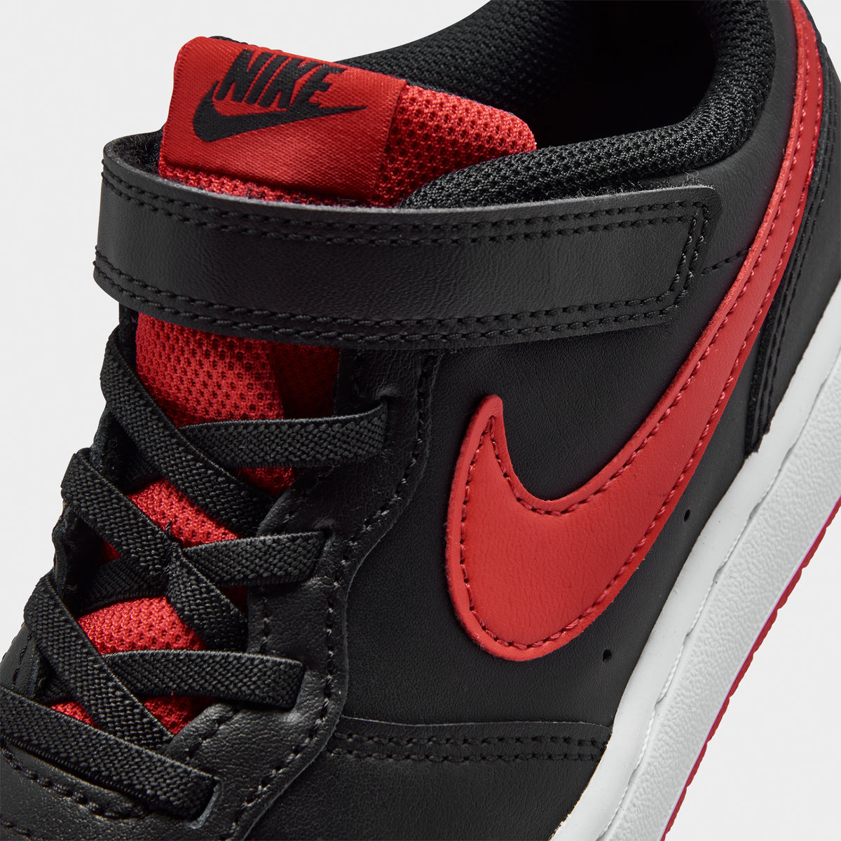 Nike court borough cheap mid red and white