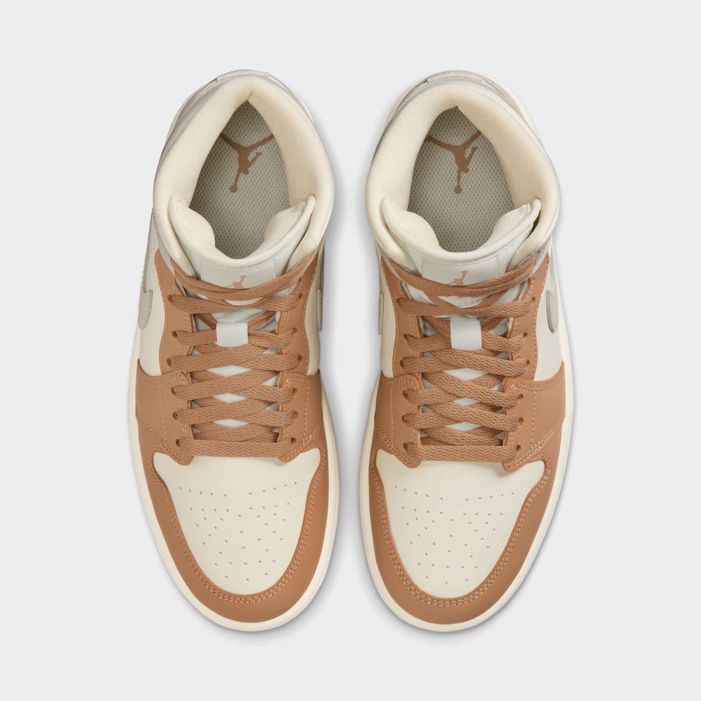 Jordan Women's 1 Mid Ale Ivory / Light Orewood Brown - Hemp