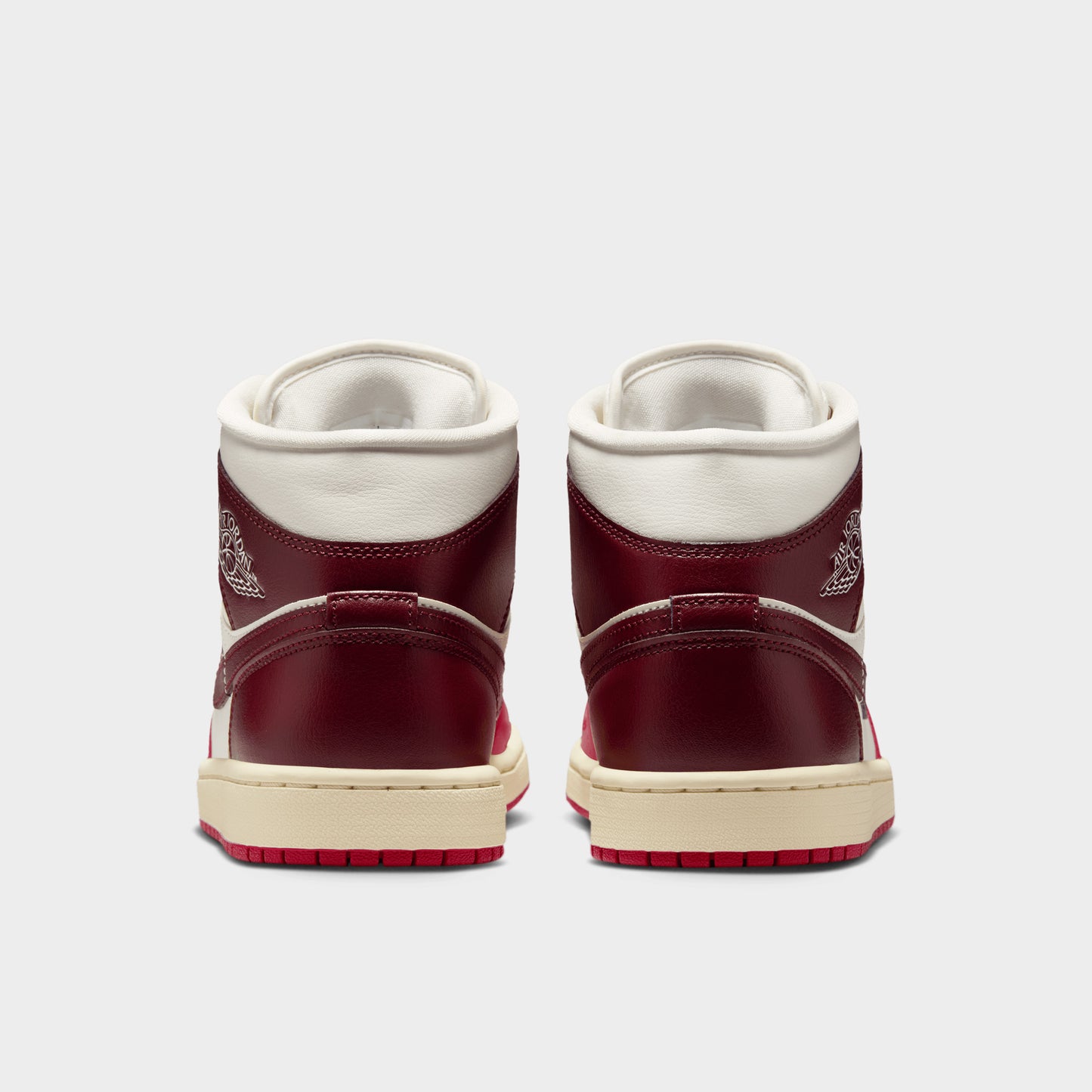 Jordan 1 Mid pour femme, voile/rouge foncé - Mystic Hibiscus