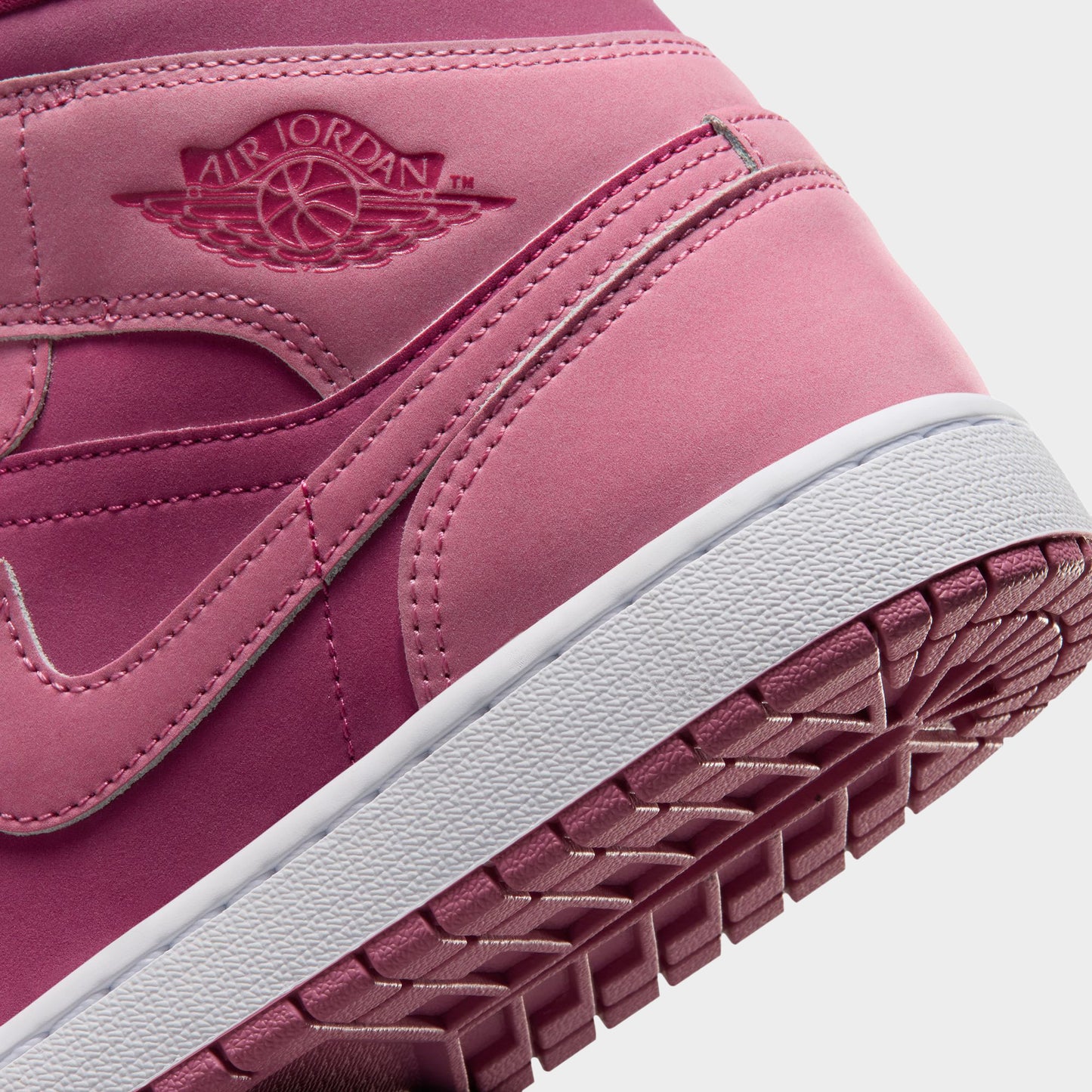 Jordan Women's 1 Mid Desert Berry / Sweet Beet - White