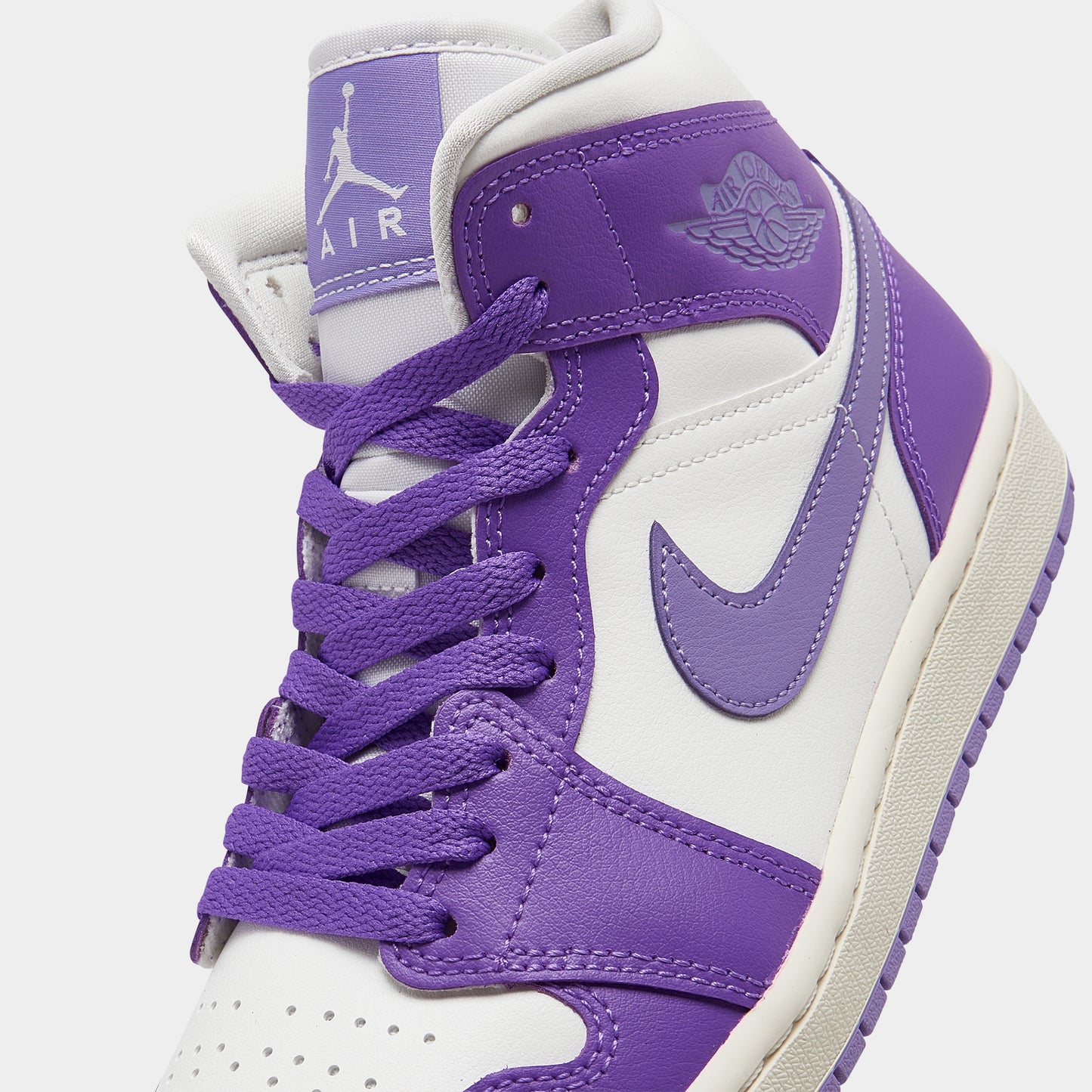 Jordan Women's 1 Mid Action Grape / Sail - Sky J Light Purple