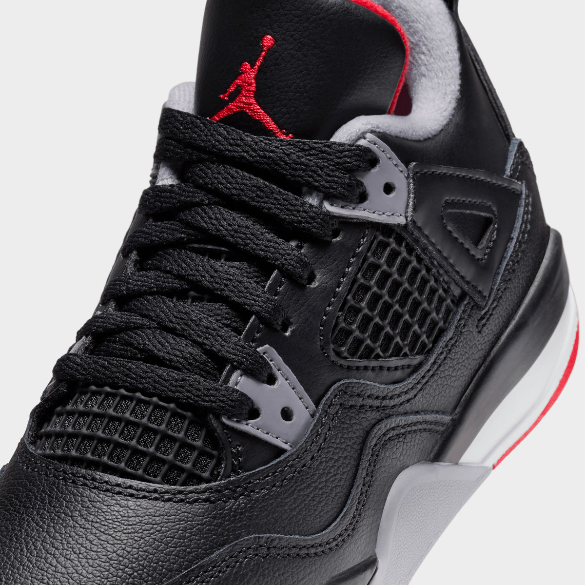 Jordan 4 Retro PS Black / Fire Red - Cement Grey