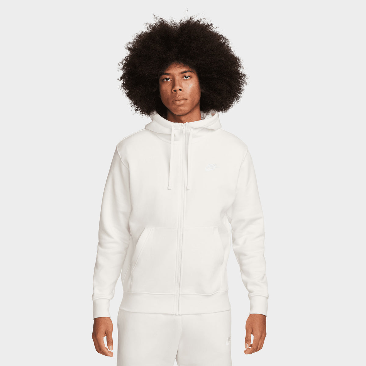 Nike sportswear white hoodie store