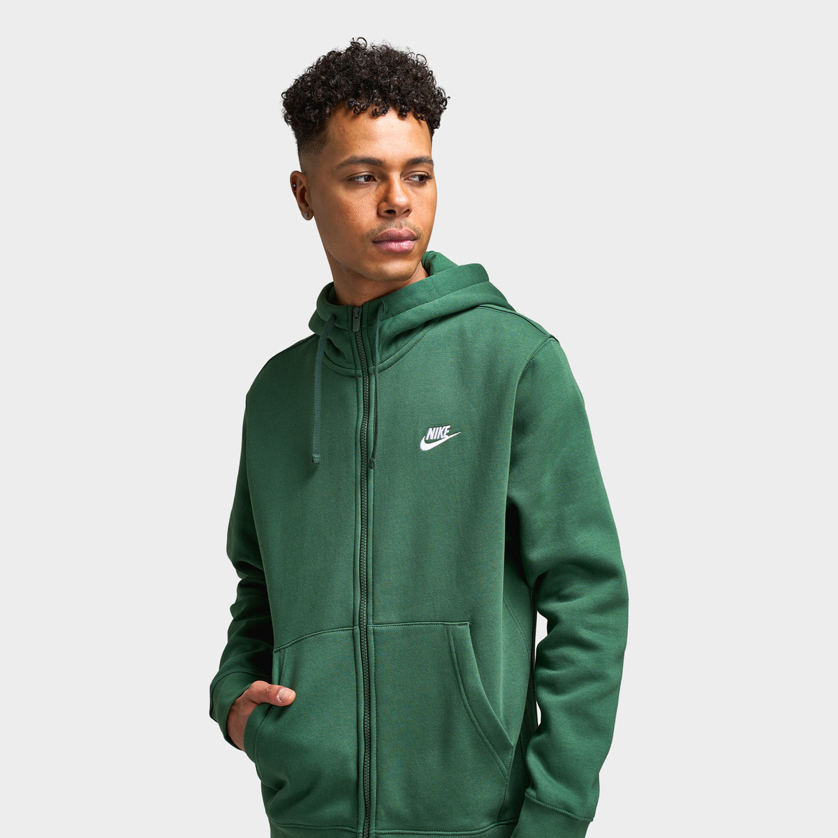 Nike sportswear club fleece zip hoodie best sale