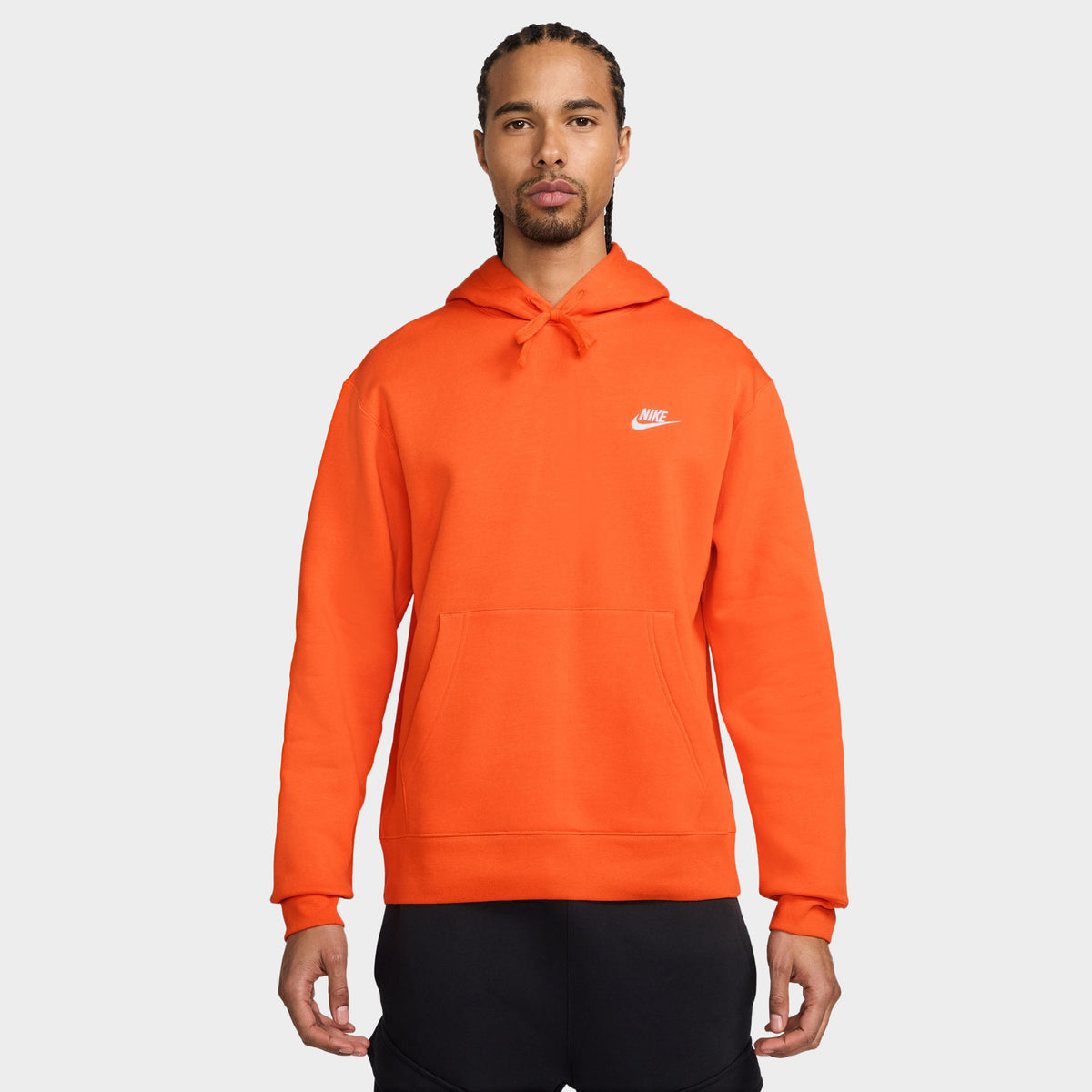 Nike Sportswear Club Fleece Pullover Hoodie Safety Orange Safety Ora JD Sports