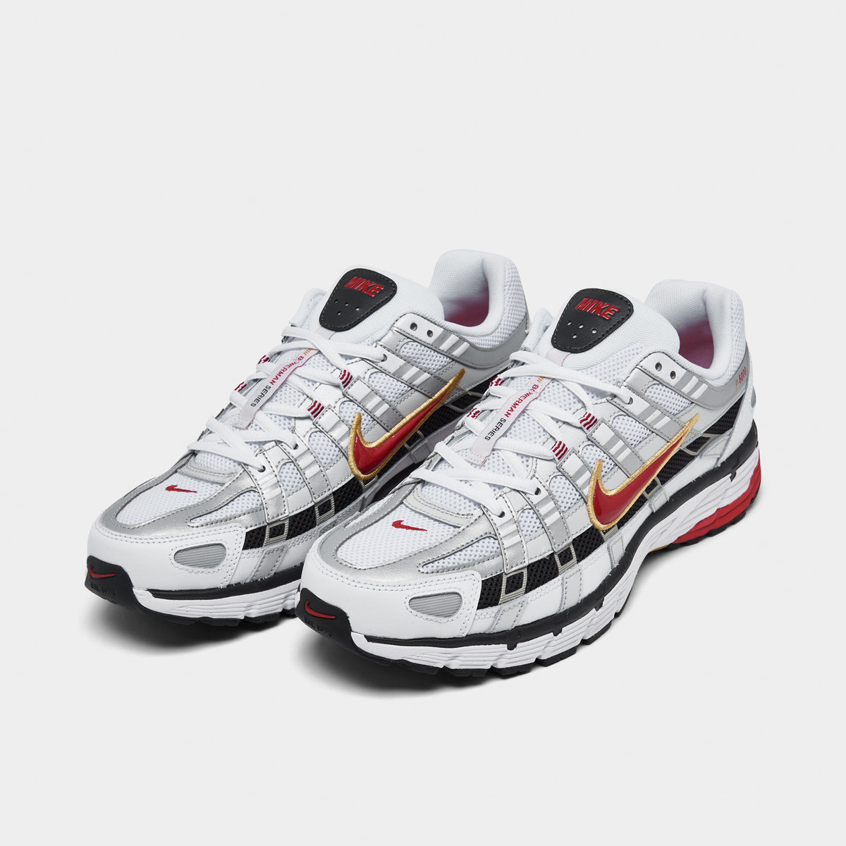 Nike P 6000 White Varsity Red Metallic Platinum JD Sports