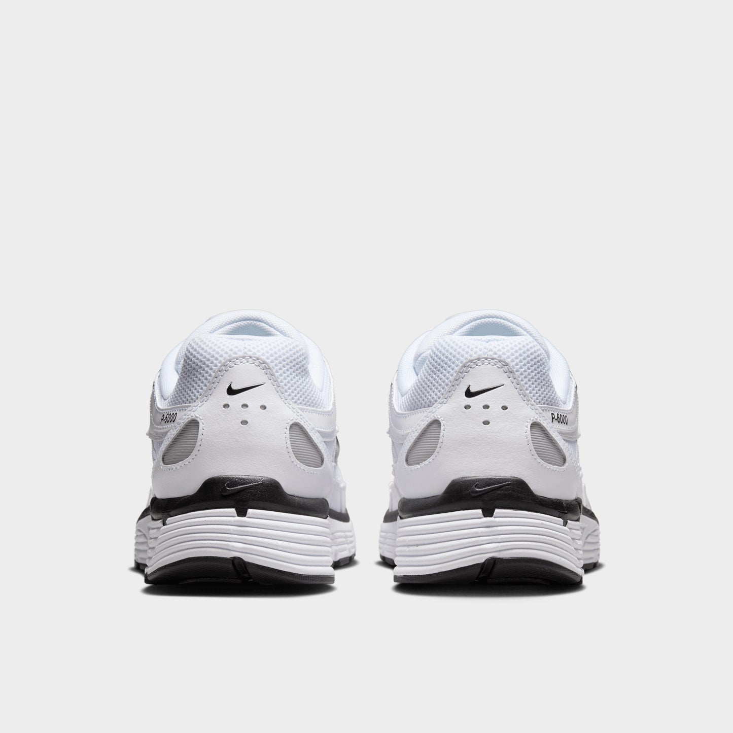 Nike P-6000 White / Black - Metallic Silver