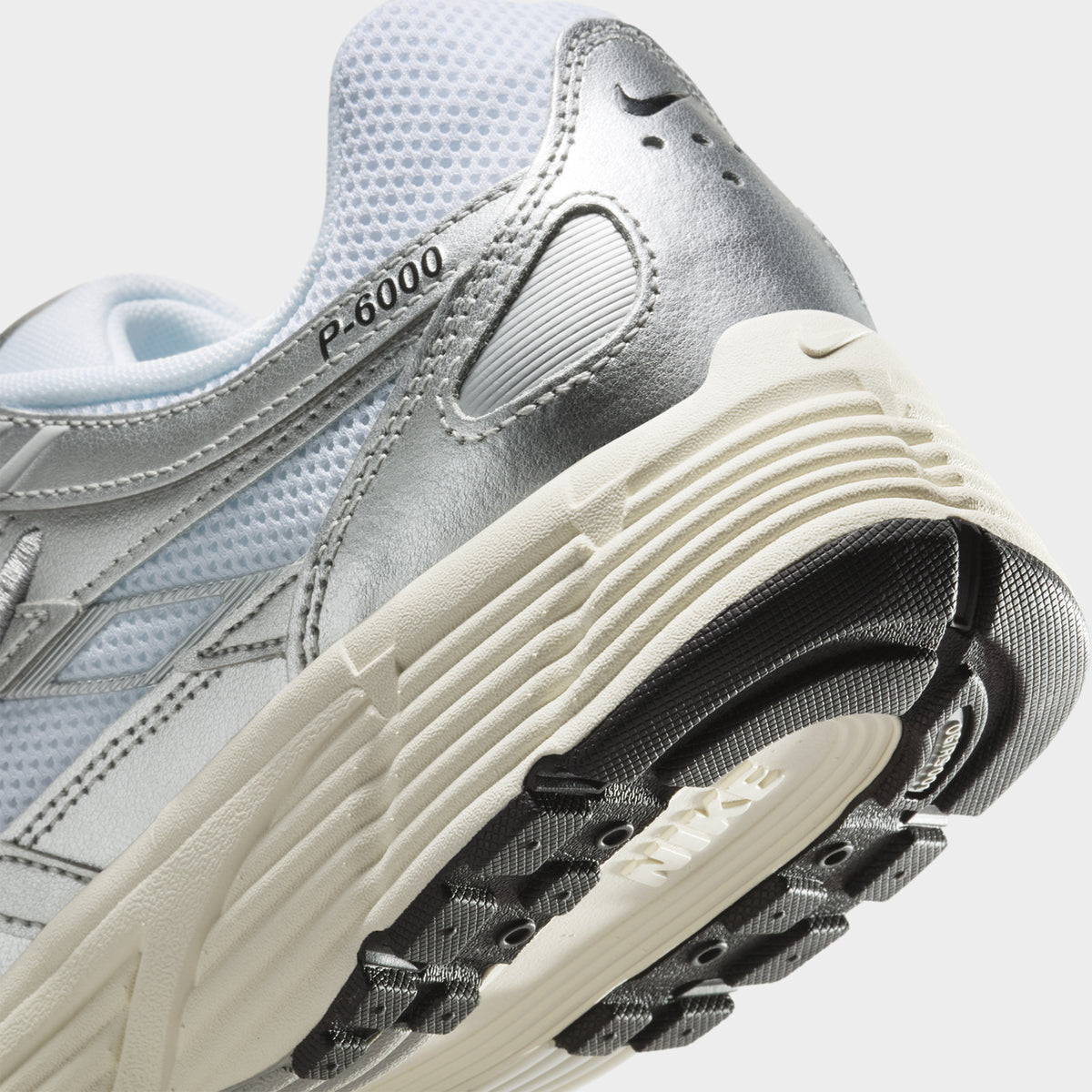 Nike P-6000 White / Black - Metallic Silver | JD Sports