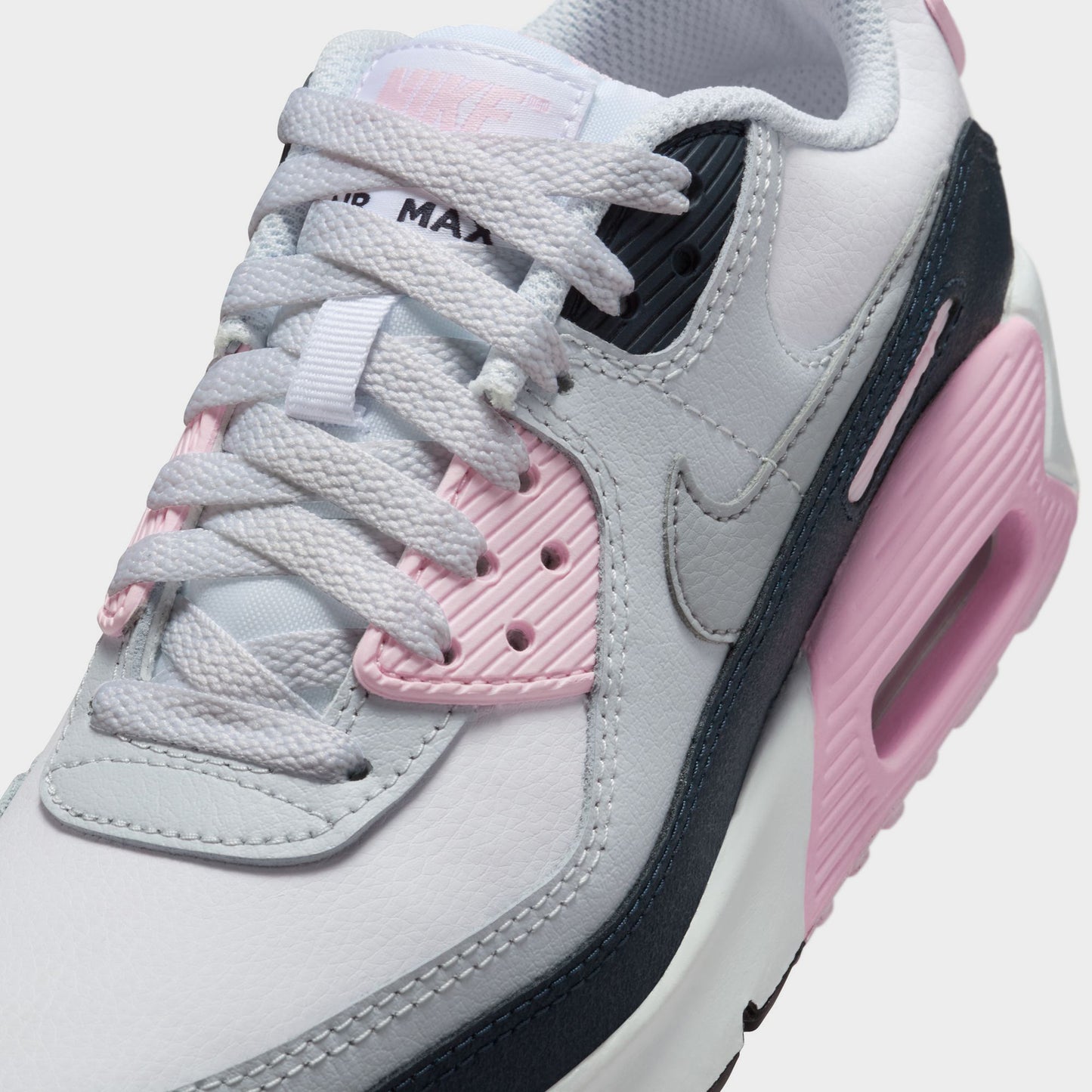 Nike Air Max 90 LTR GS White / Wolf Grey - Pink Foam