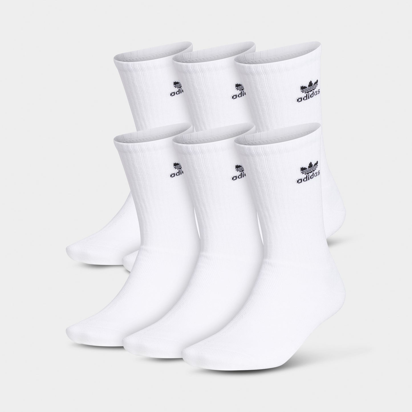 adidas Originals Trefoil 6 Paquet Chaussettes Courtes Blanc / Noir