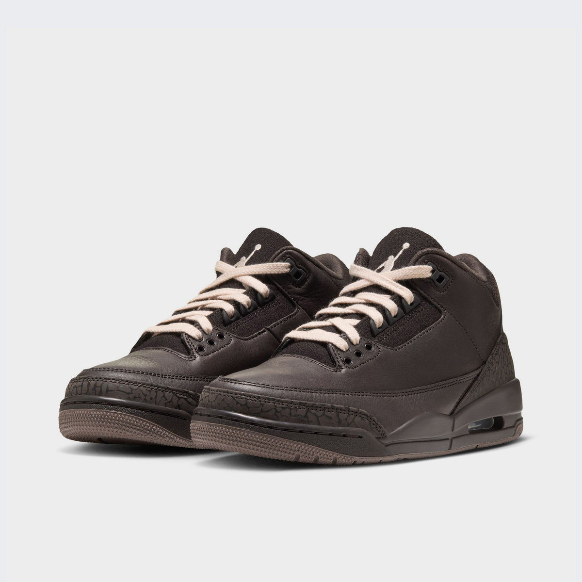 Jordan Femme 3 Retro Velours Marron / Blanc Perle - Tan Britannique Clair