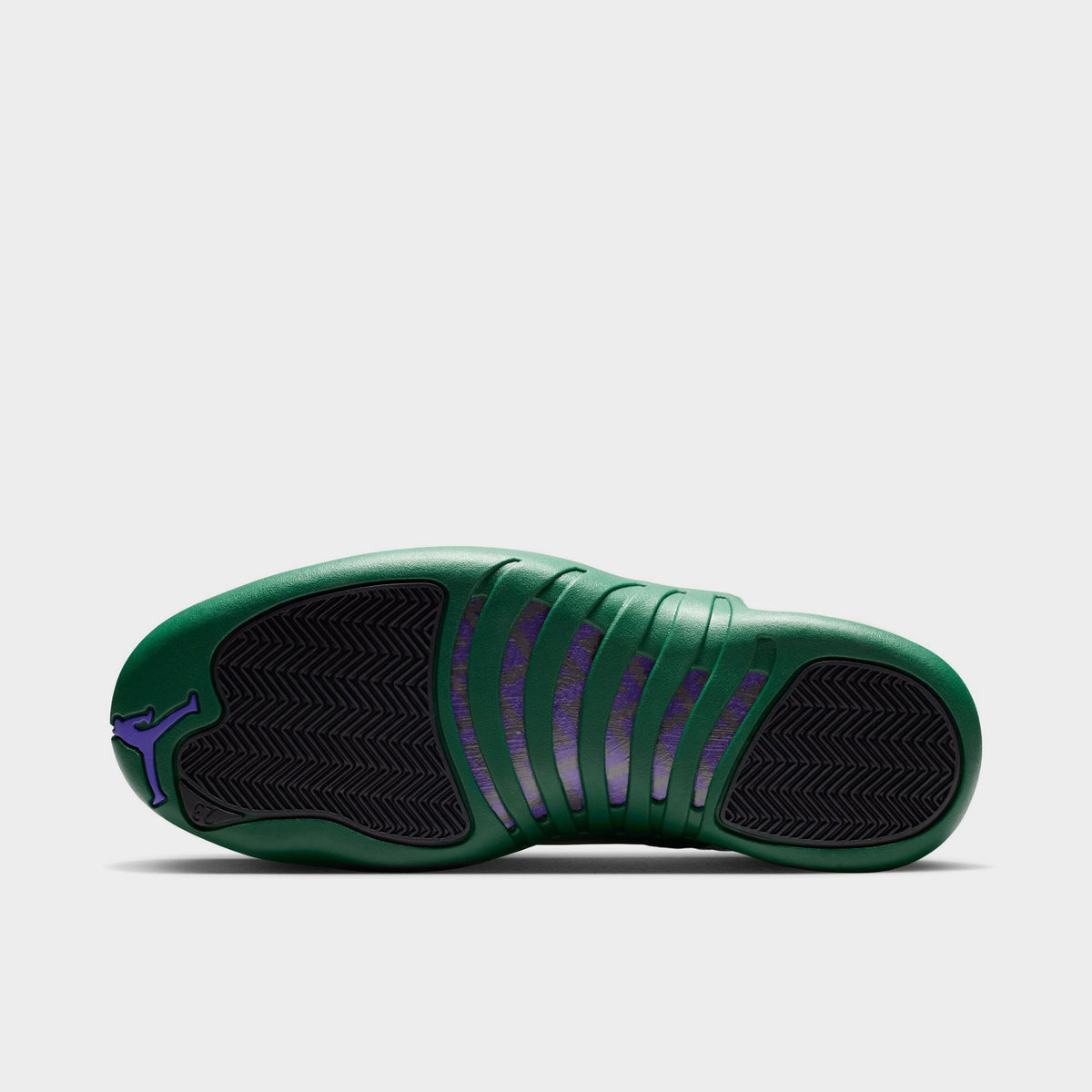Jordan 12 Retro Summit White / Gorge Green - Fierce Purple