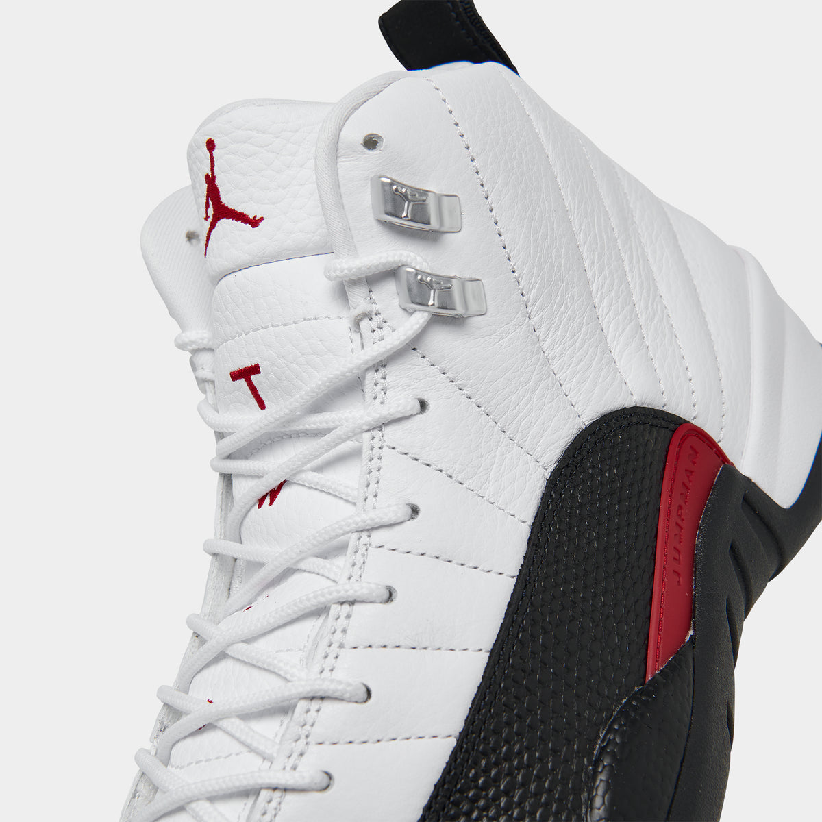 Black white and red jordan 12 best sale