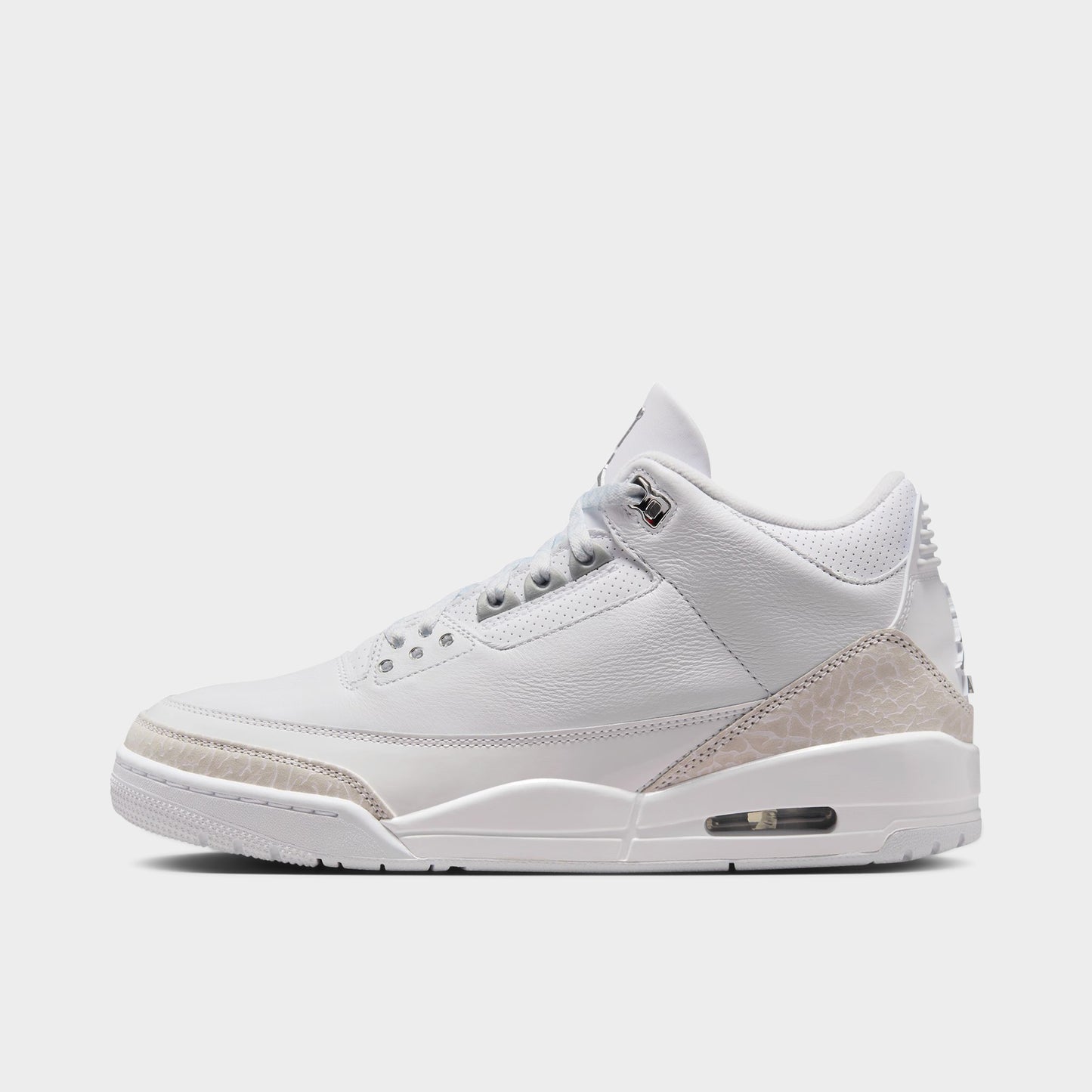 Air Jordan 3 Rétro Blanc / Argent Métallique-Blanc