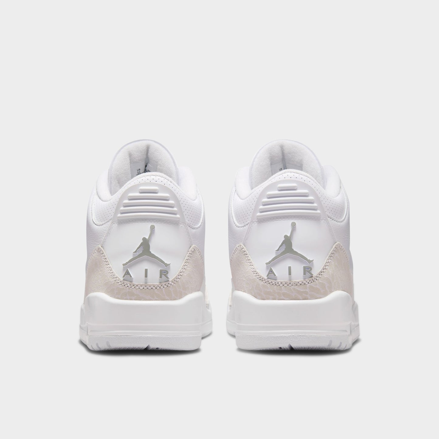 Air Jordan 3 Rétro Blanc / Argent Métallique-Blanc