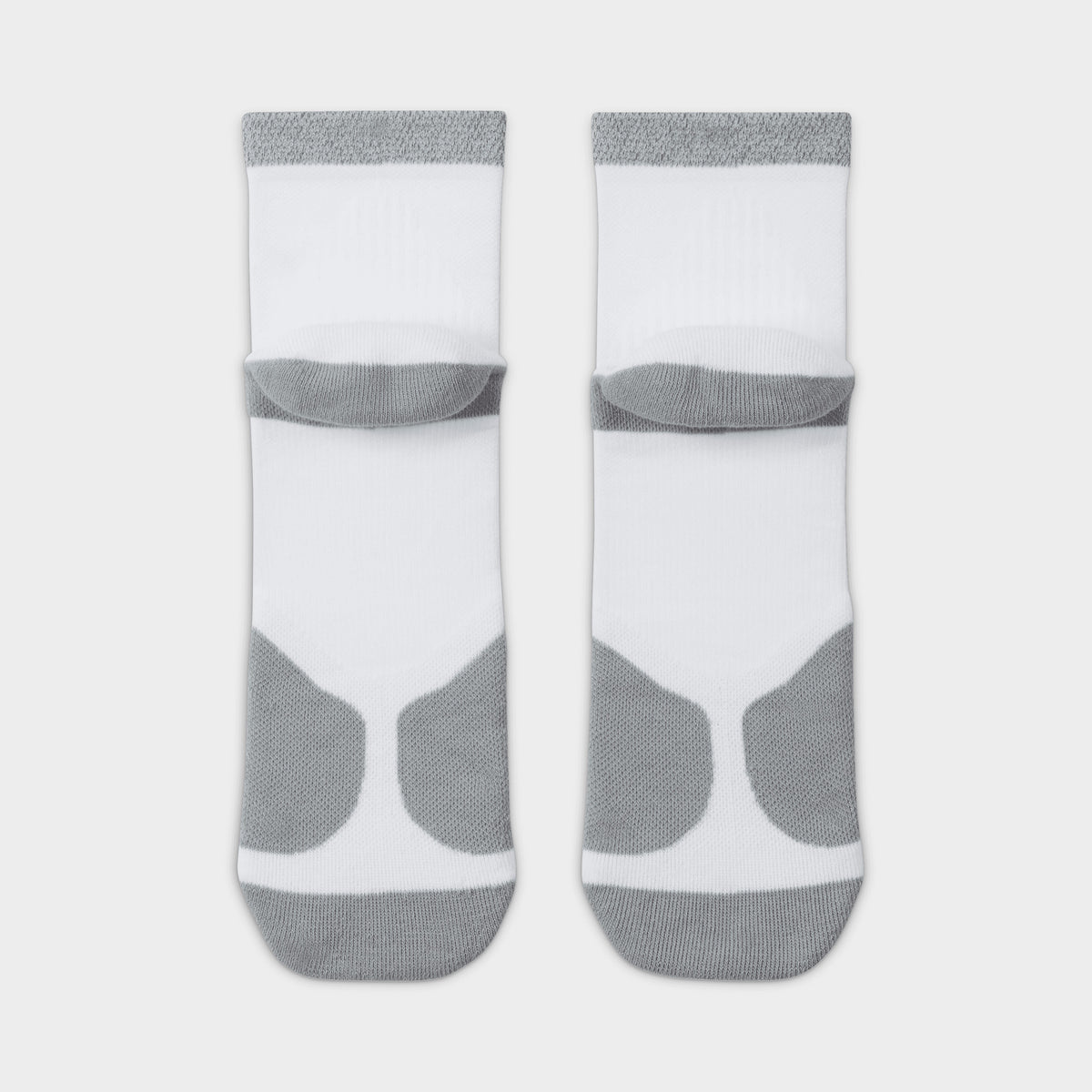 Nike Spark Chaussettes de course rembourrées Blanc / Argent réfléchissant