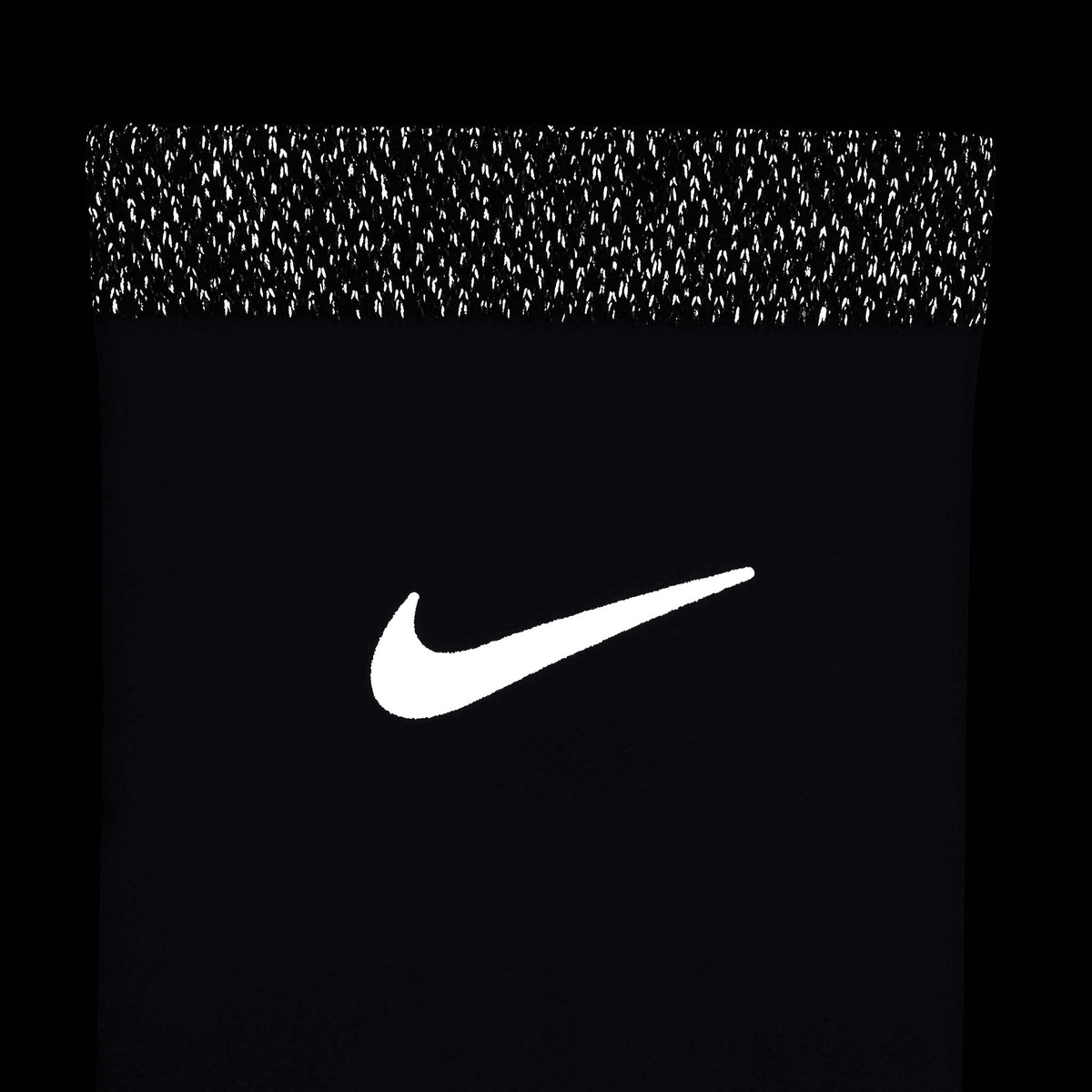 Nike Spark Chaussettes de course rembourrées Blanc / Argent réfléchissant