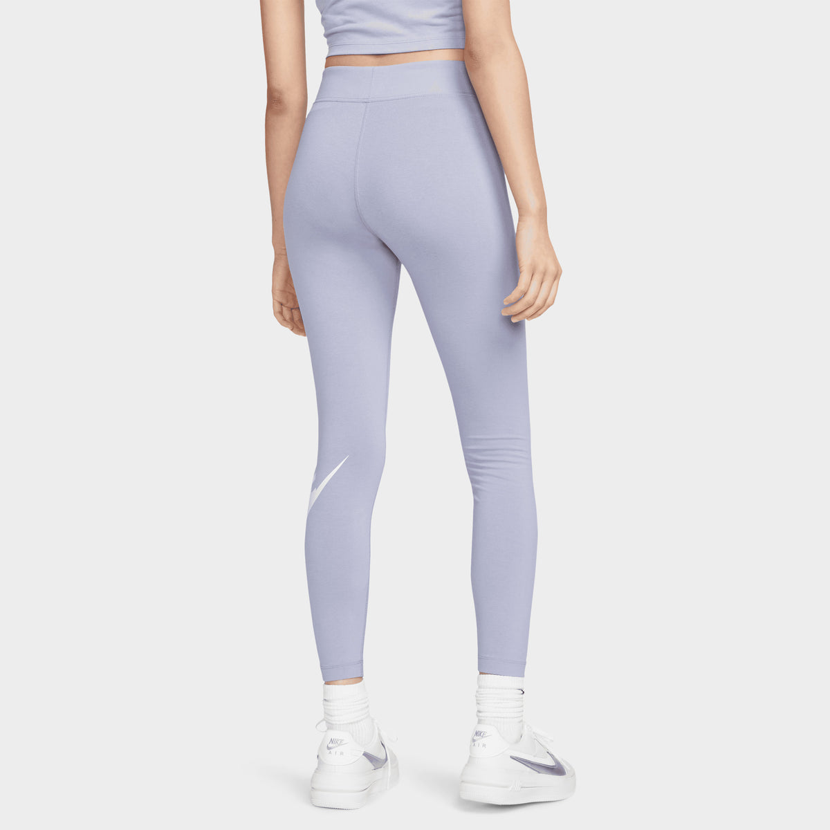 Nike Women's Sportswear Essential Leggings Futura HR (Black/White, Size XS), Women's