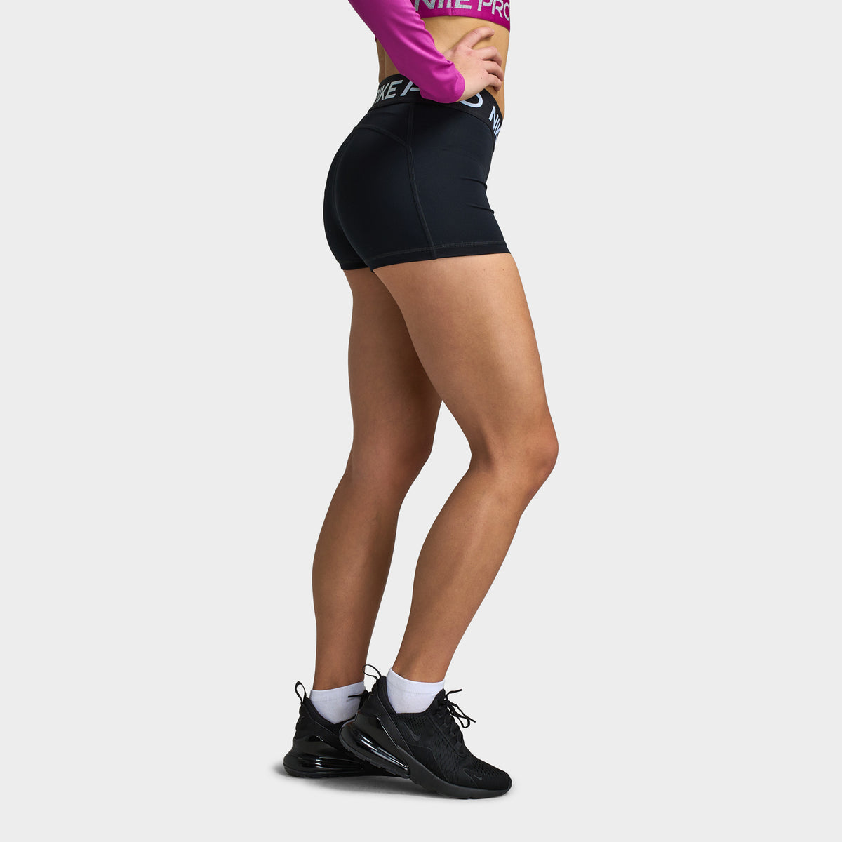 Nike Pro Women s 3 Shorts Black JD Sports