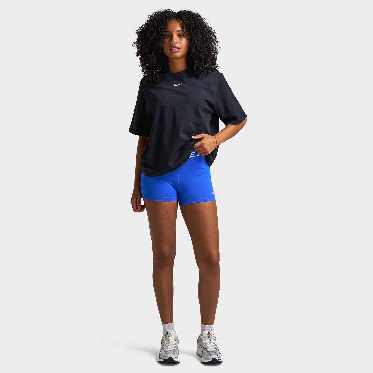 Nike Pro Femmes 3" Short Hyper Royal / Blanc