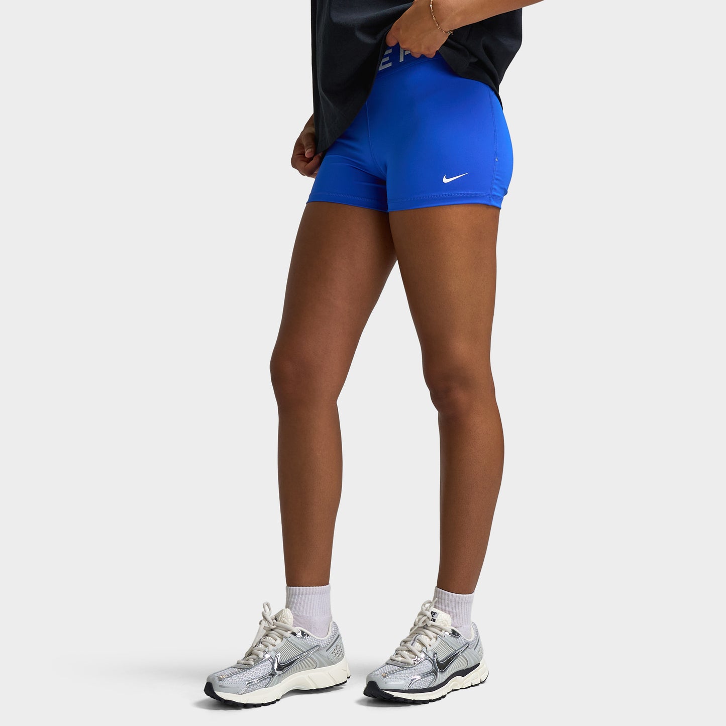 Nike Pro Femmes 3" Short Hyper Royal / Blanc