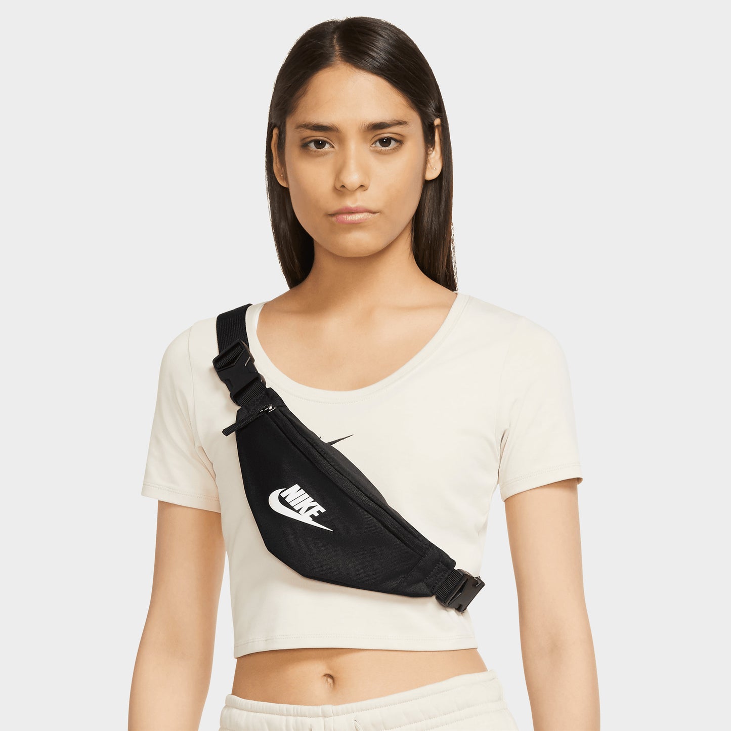 Sac de taille Nike Heritage Noir / Noir - Blanc