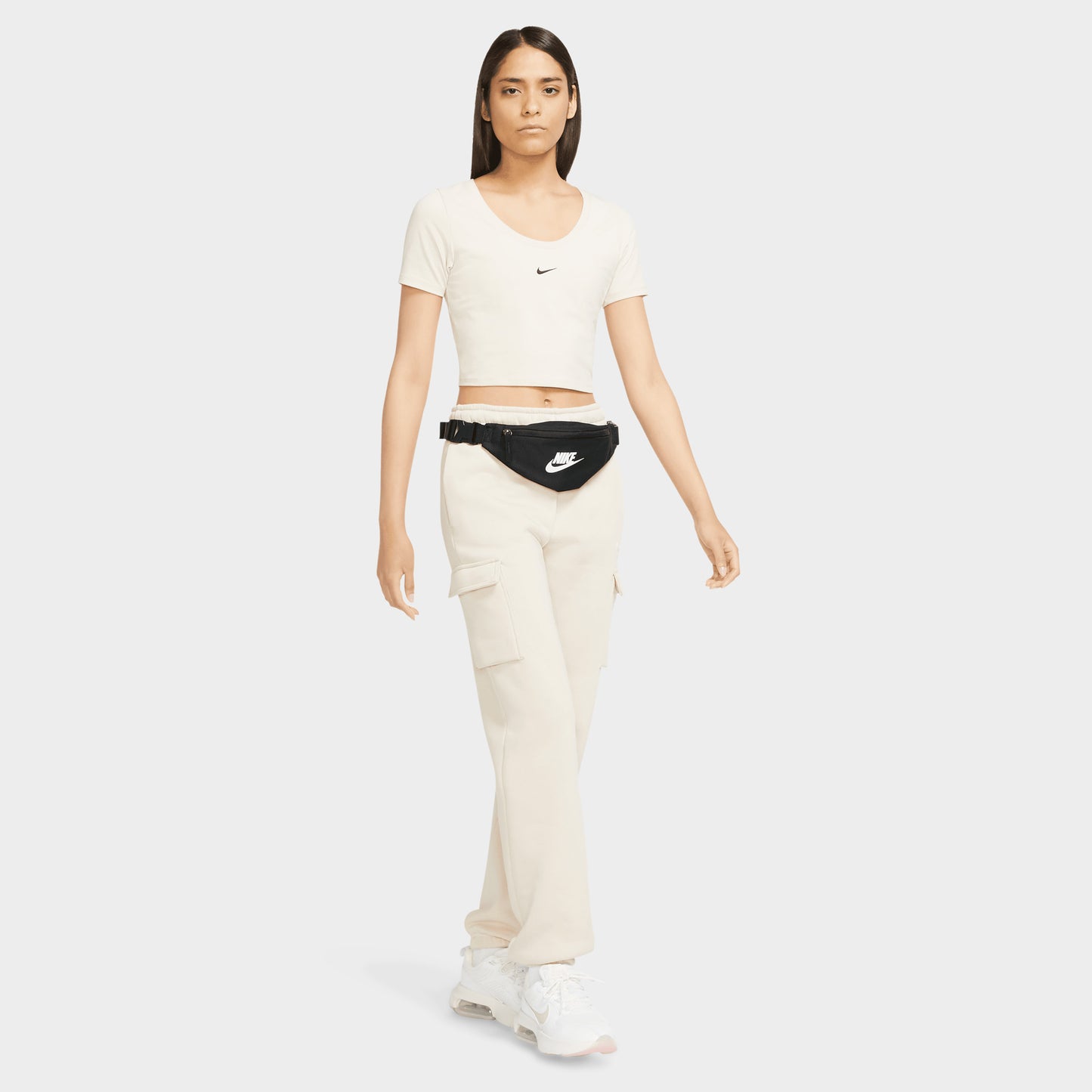 Sac de taille Nike Heritage Noir / Noir - Blanc