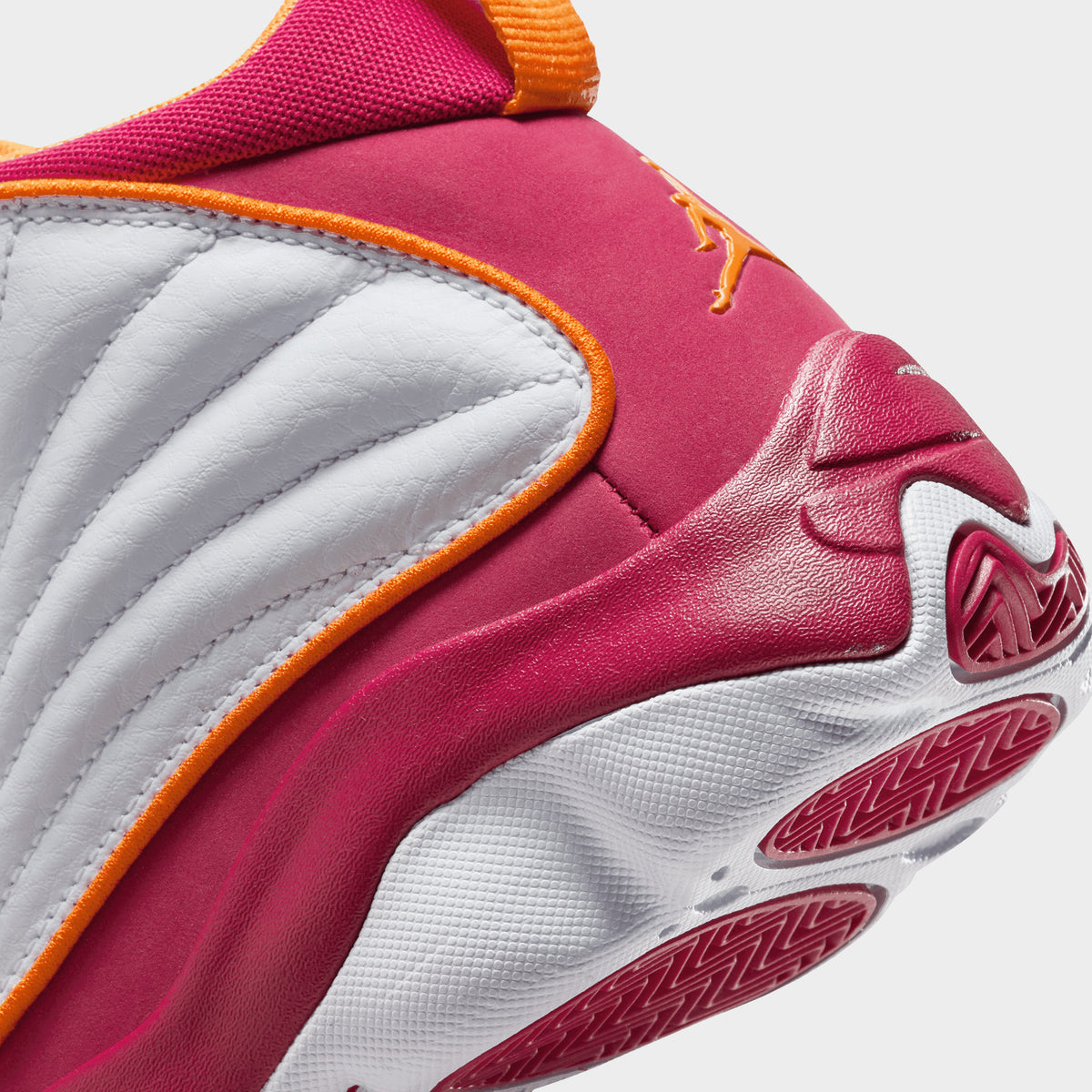 Jordan Pro Strong GS White Vivid Orange Cardinal Red JD Sports