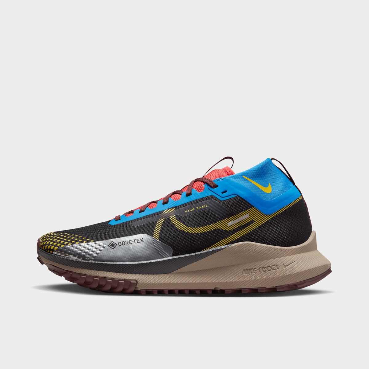 Nike Pegasus Trail 4 GORE TEX Black Vivid Sulfur Photo Blue