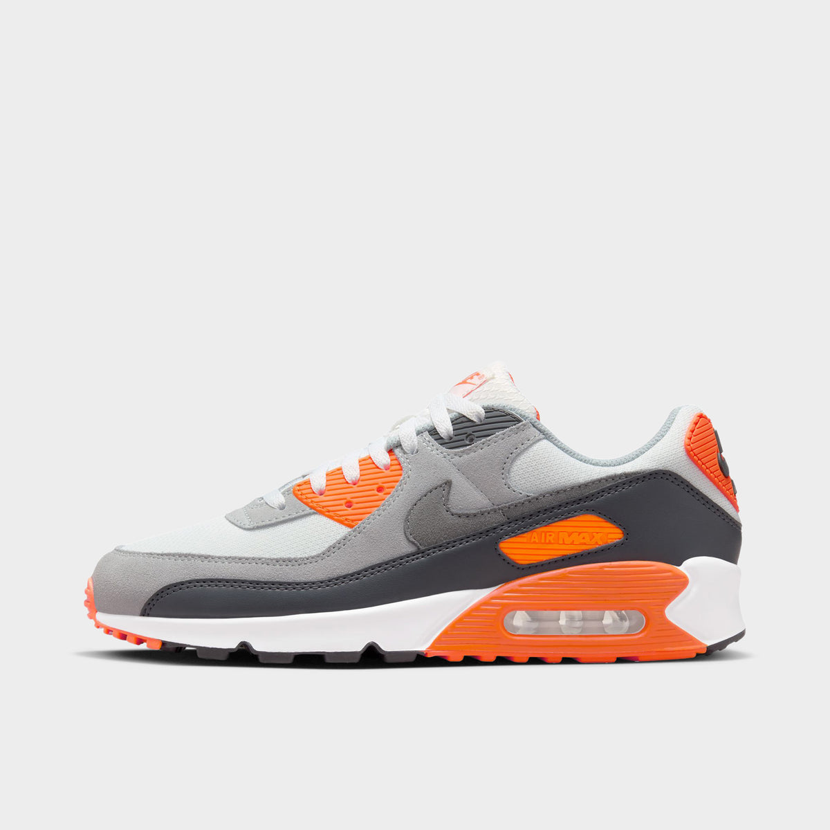 Nike Air Max 90 Summit White Smoke Grey Safety Orange JD Sports
