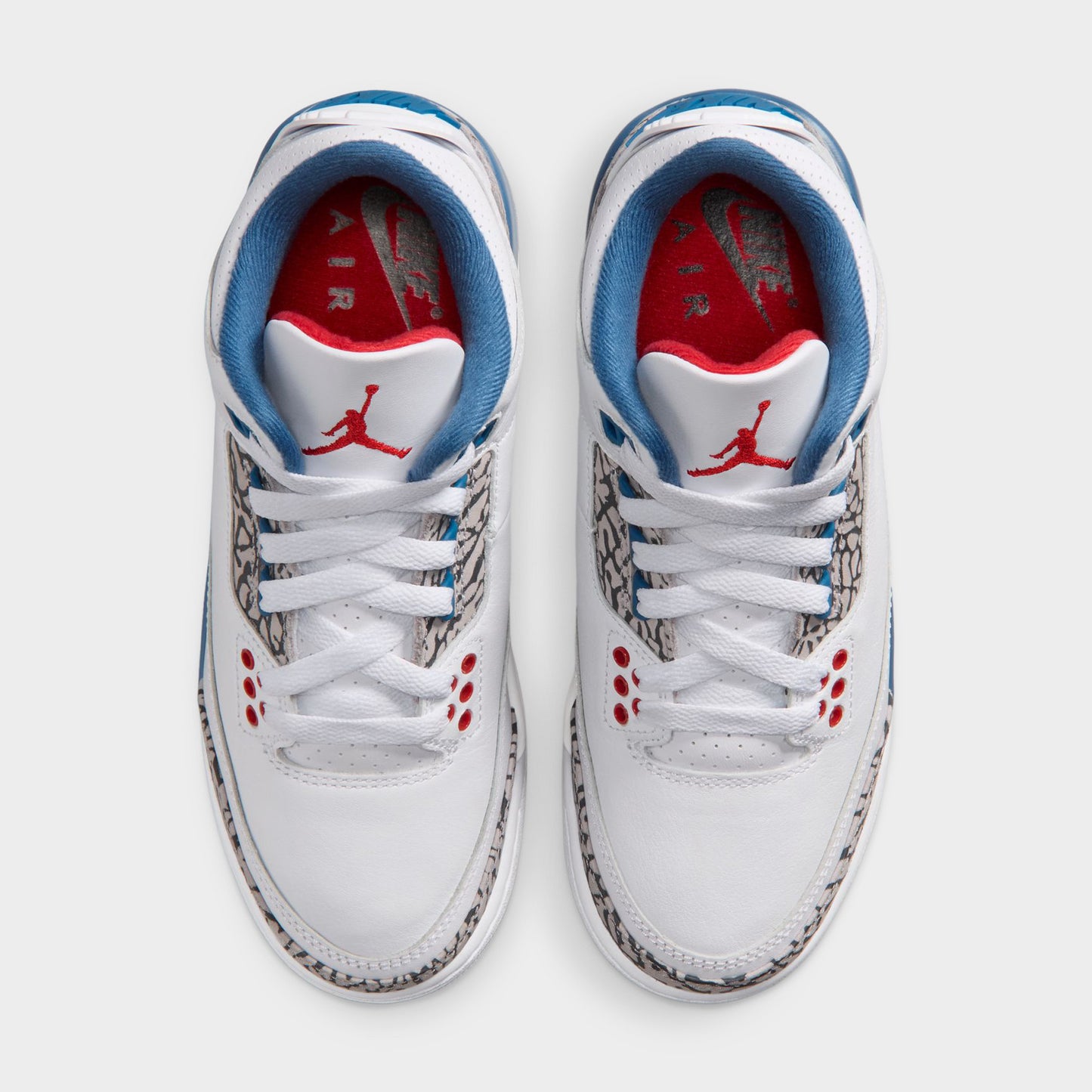 Jordan 3 Retro GS White / Varsity Red - True Blue
