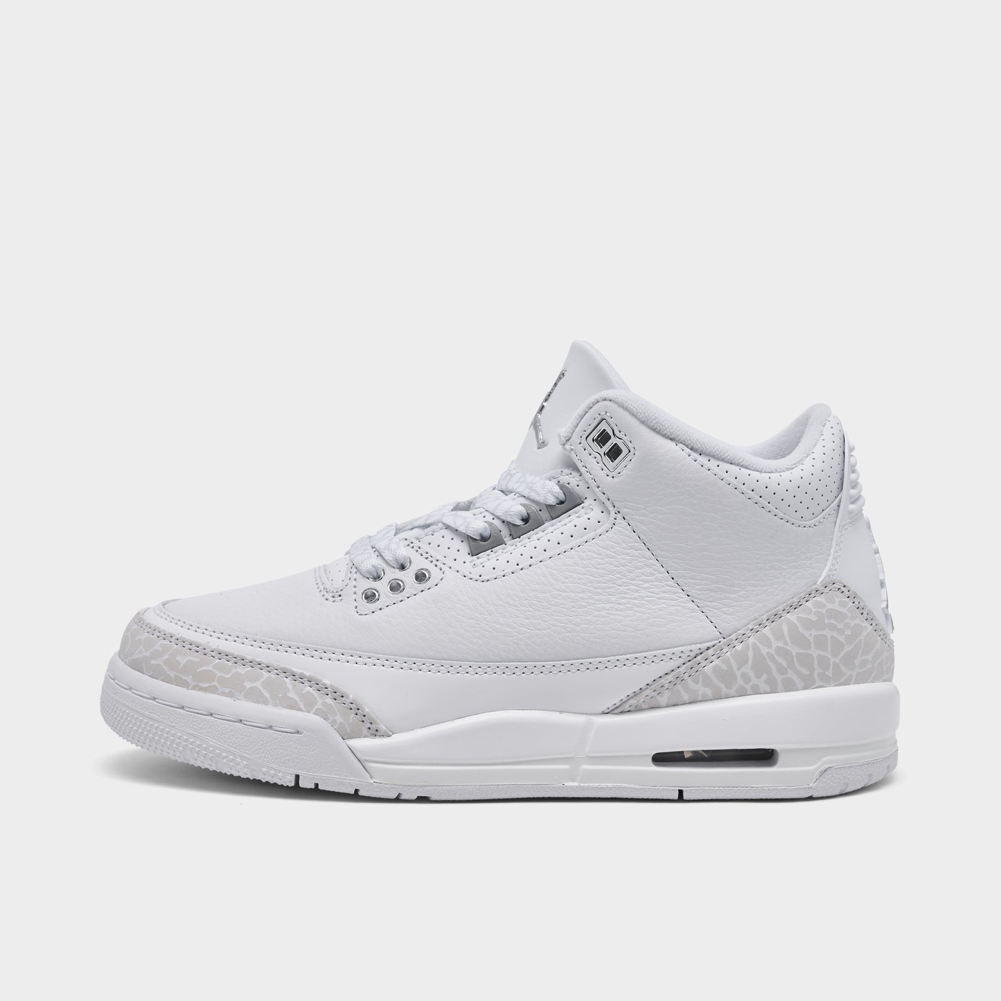 Jordan 3 Retro GS White / Metallic Silver - White