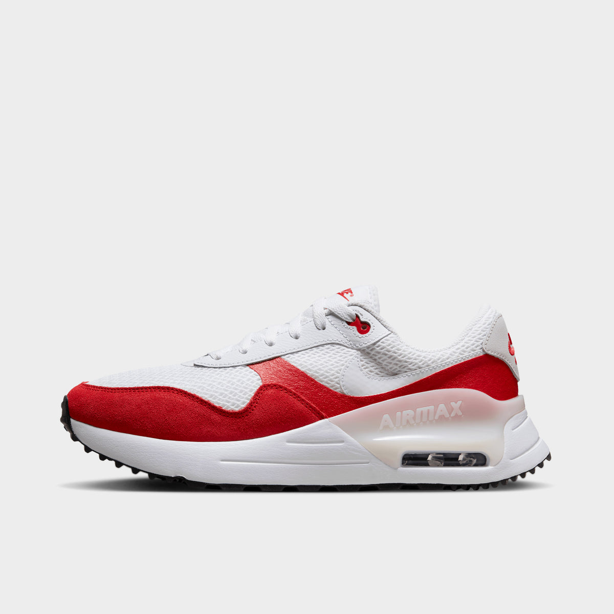 Nike air shoes best sale red and white