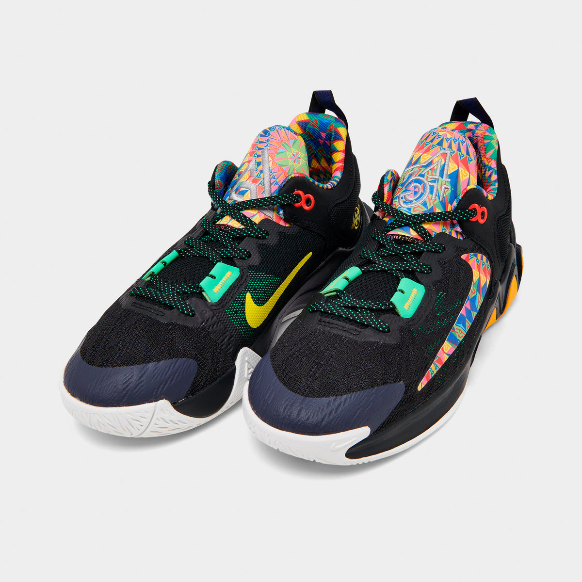 Nike Giannis Immortality 2 GS Black Pink Glow Electric Algae