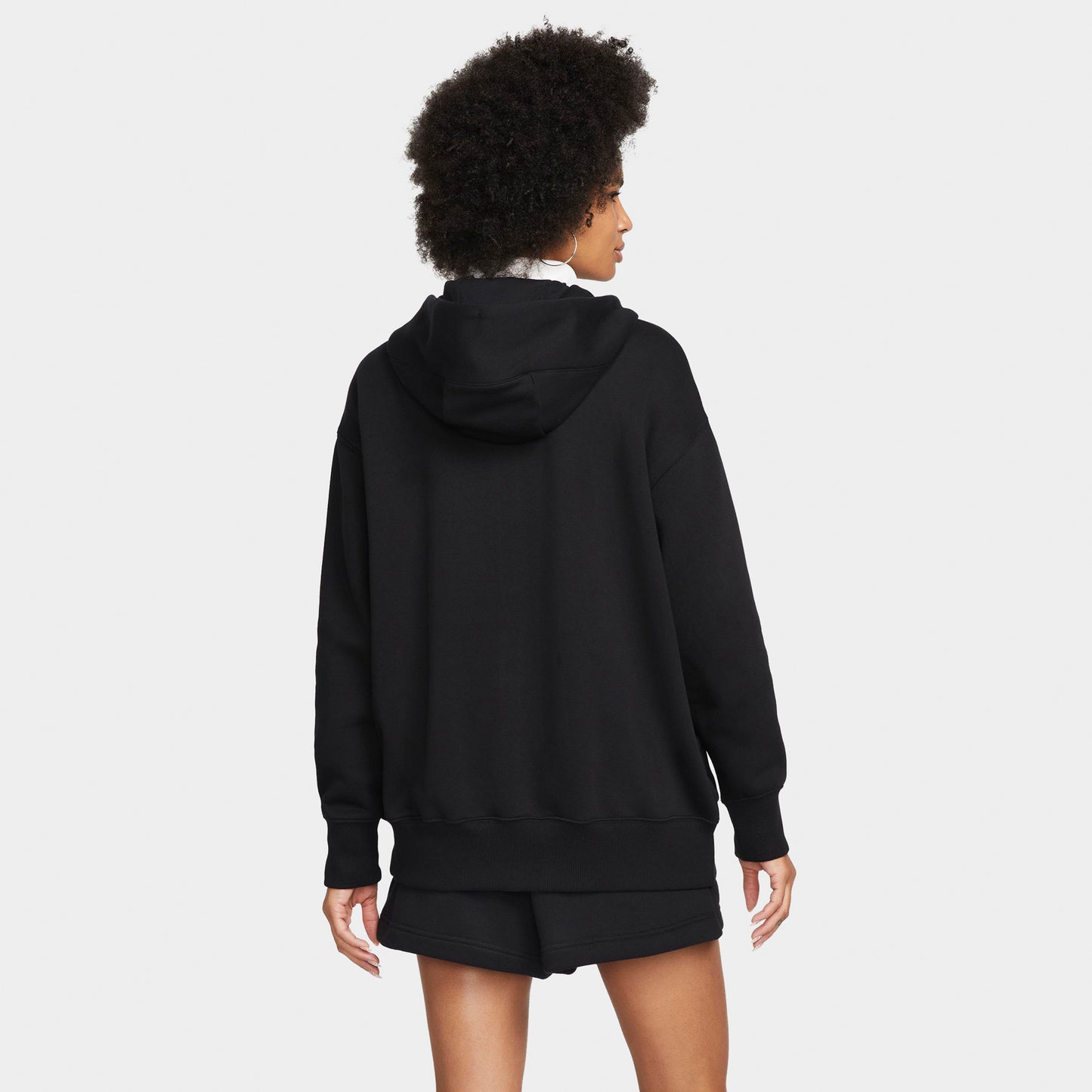 Nike Sportswear Hoodie Phoenix en Molleton pour femme Noir / Sail